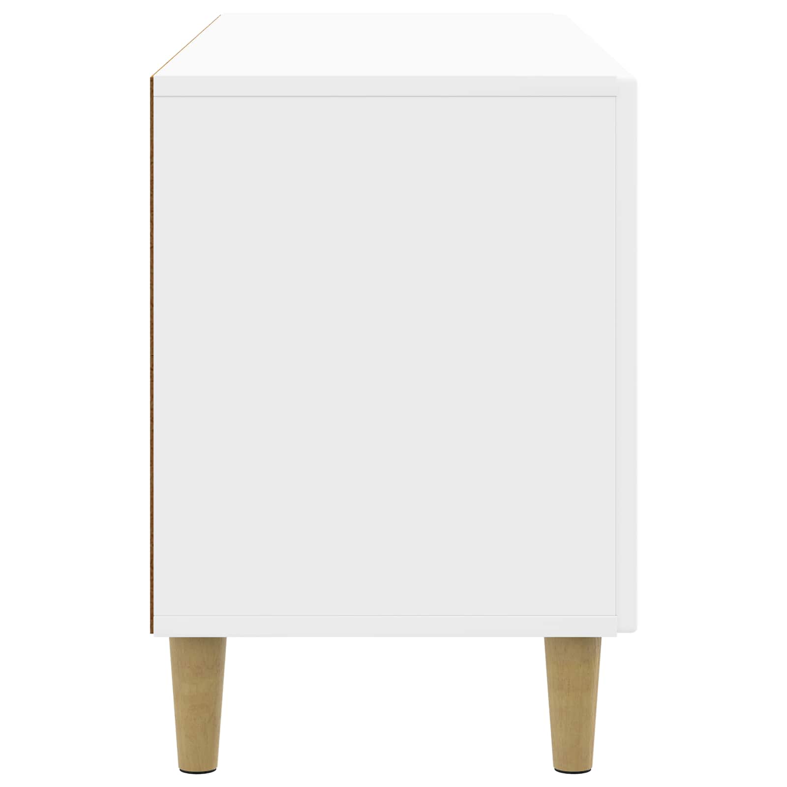 Meuble TV Blanc brillant 99 x 34,5 x 50 cm Bois d'ingénierie - XIOS