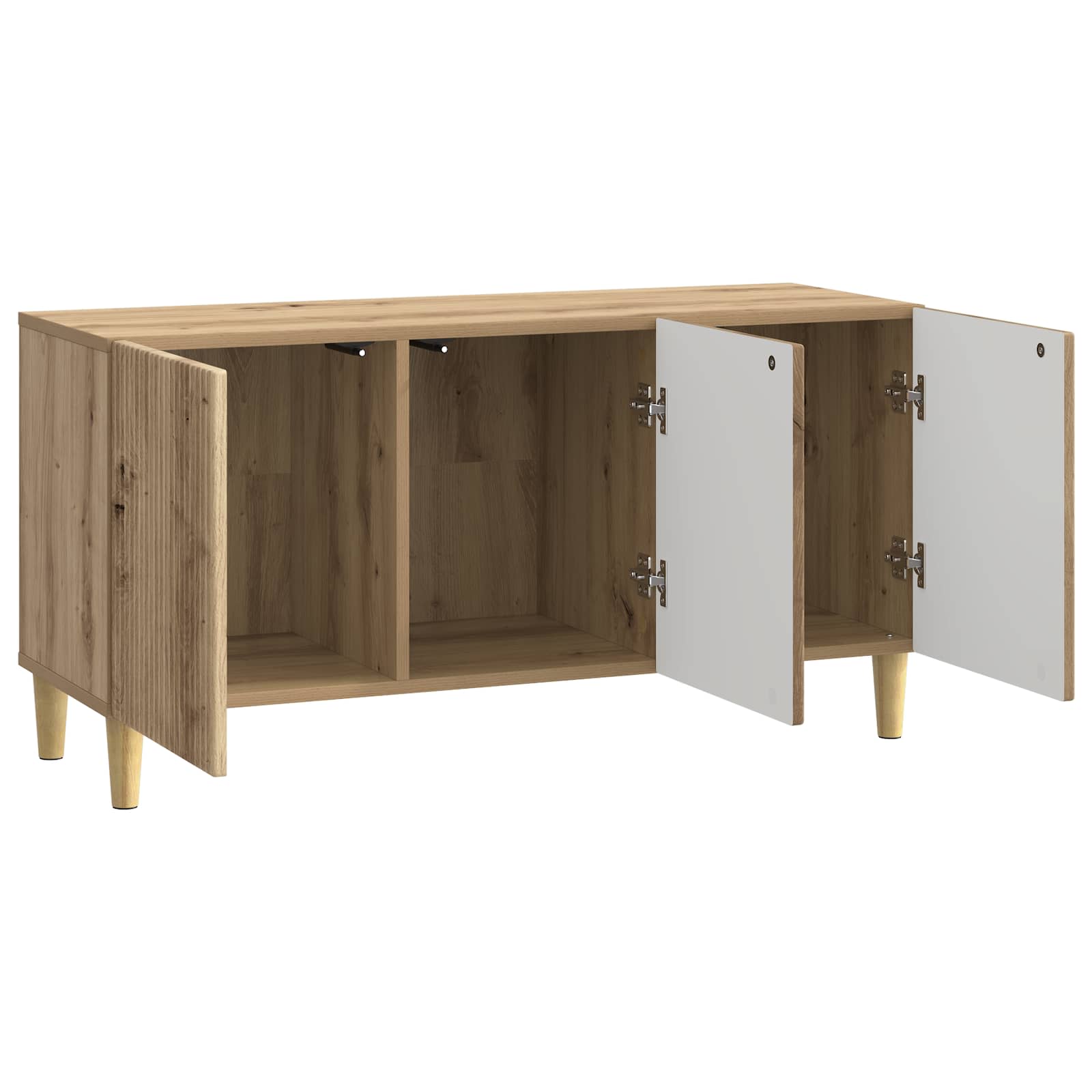 Meuble TV Chêne artisanal 99 x 34,5 x 50 cm Bois d'ingénierie - XIOS