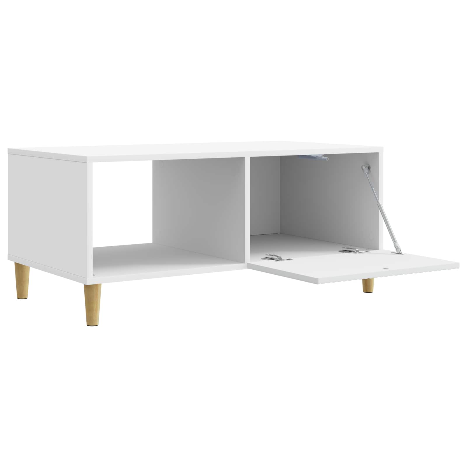 Table basse Blanc 90 x 50 x 40 cm Bois d'ingénierie - XIOS