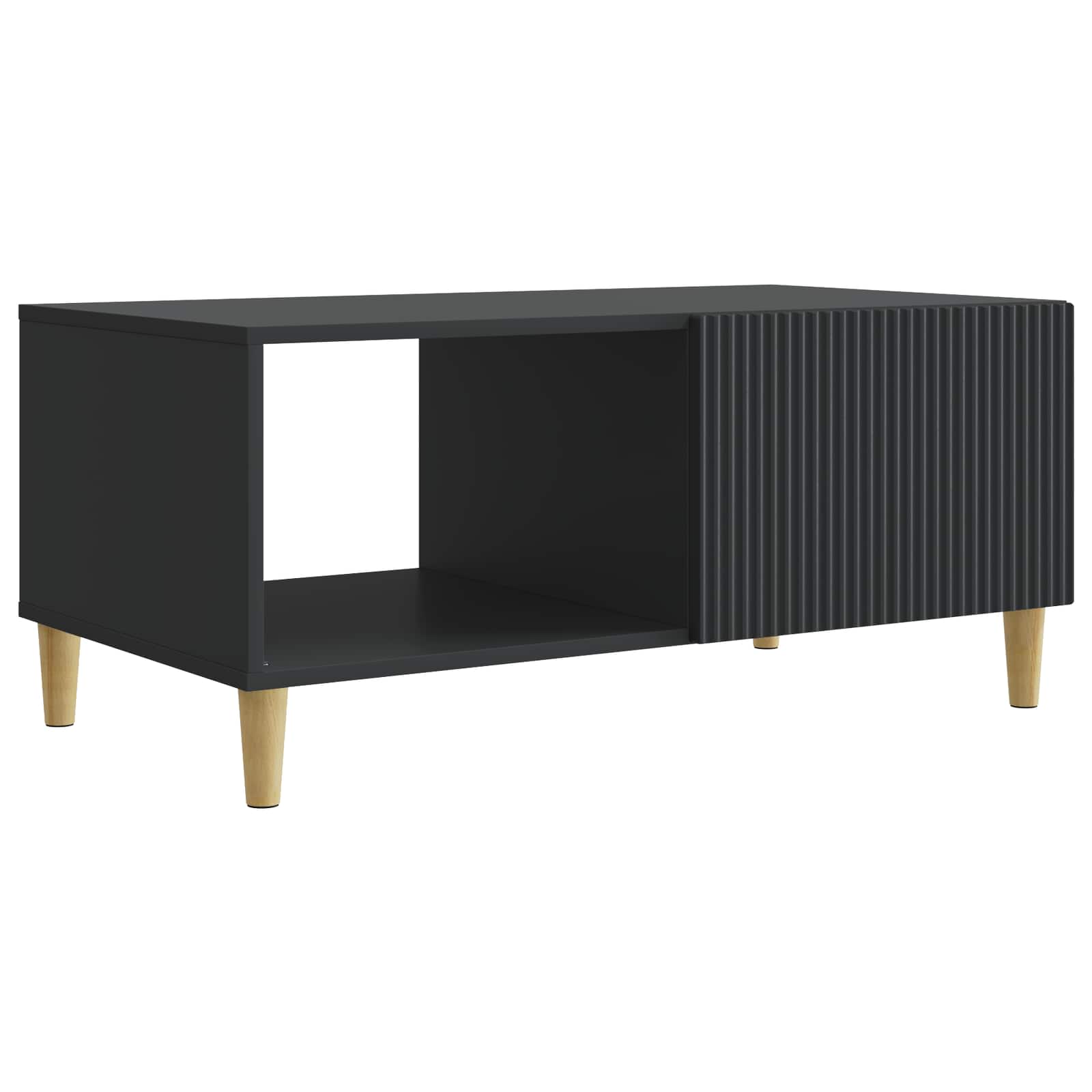 Table basse Noir 90 x 50 x 40 cm Bois d'ingénierie - XIOS