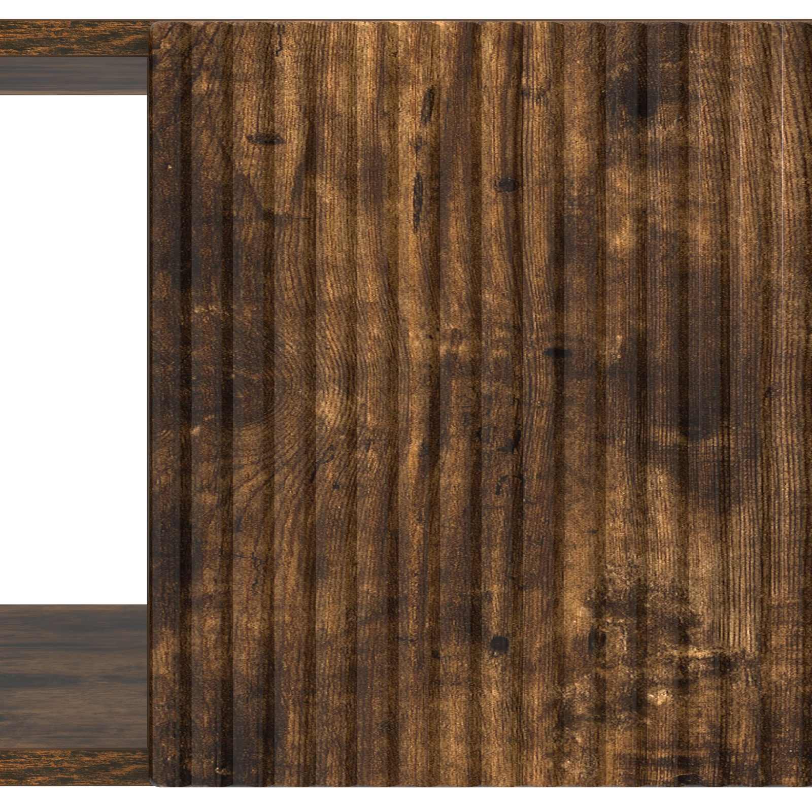 Table basse Chêne fumé 90 x 50 x 40 cm Bois d'ingénierie - XIOS