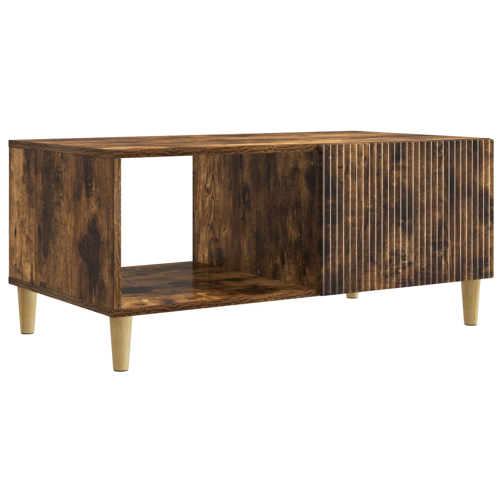 Table basse Chêne fumé 90 x 50 x 40 cm Bois d'ingénierie - XIOS