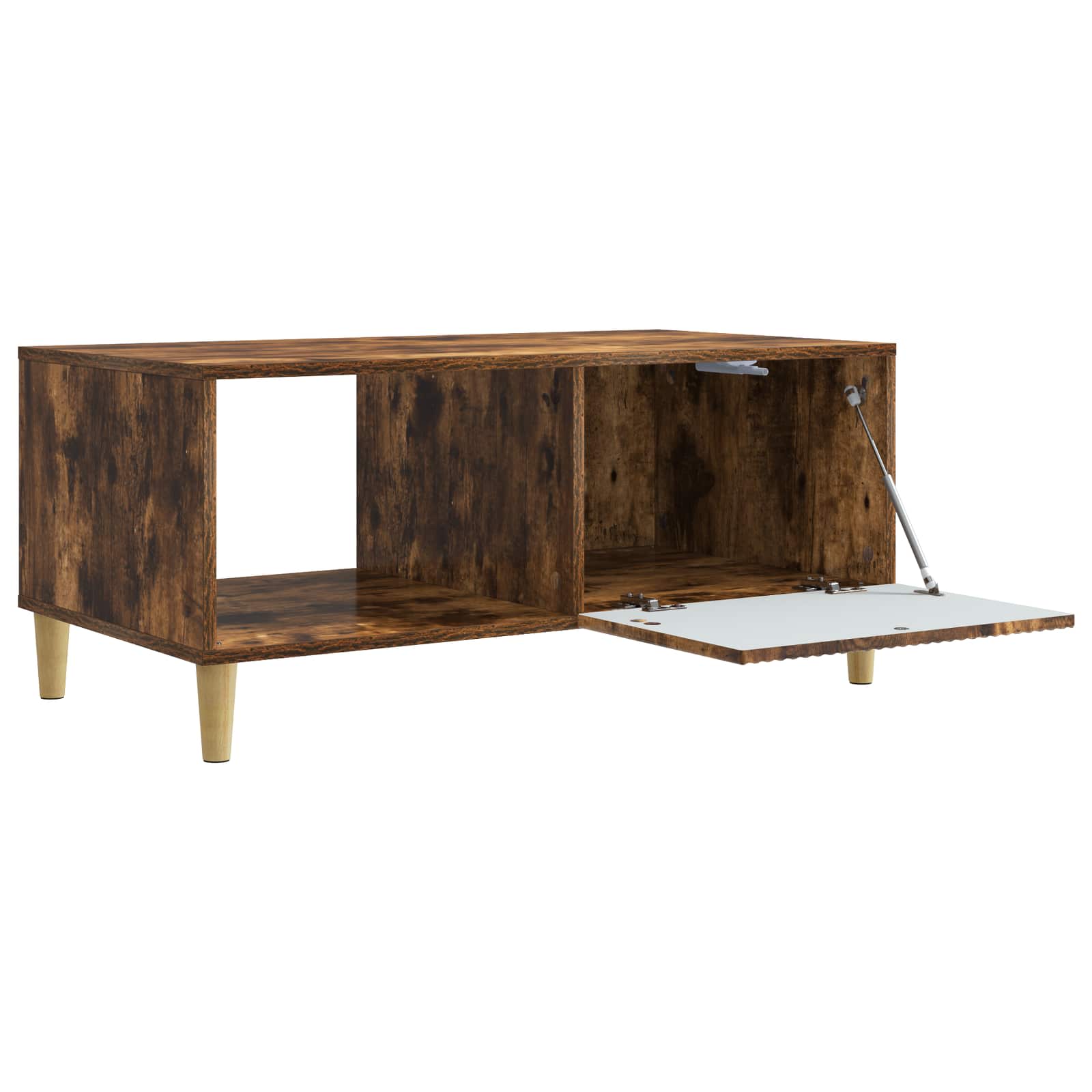 Table basse Chêne fumé 90 x 50 x 40 cm Bois d'ingénierie - XIOS