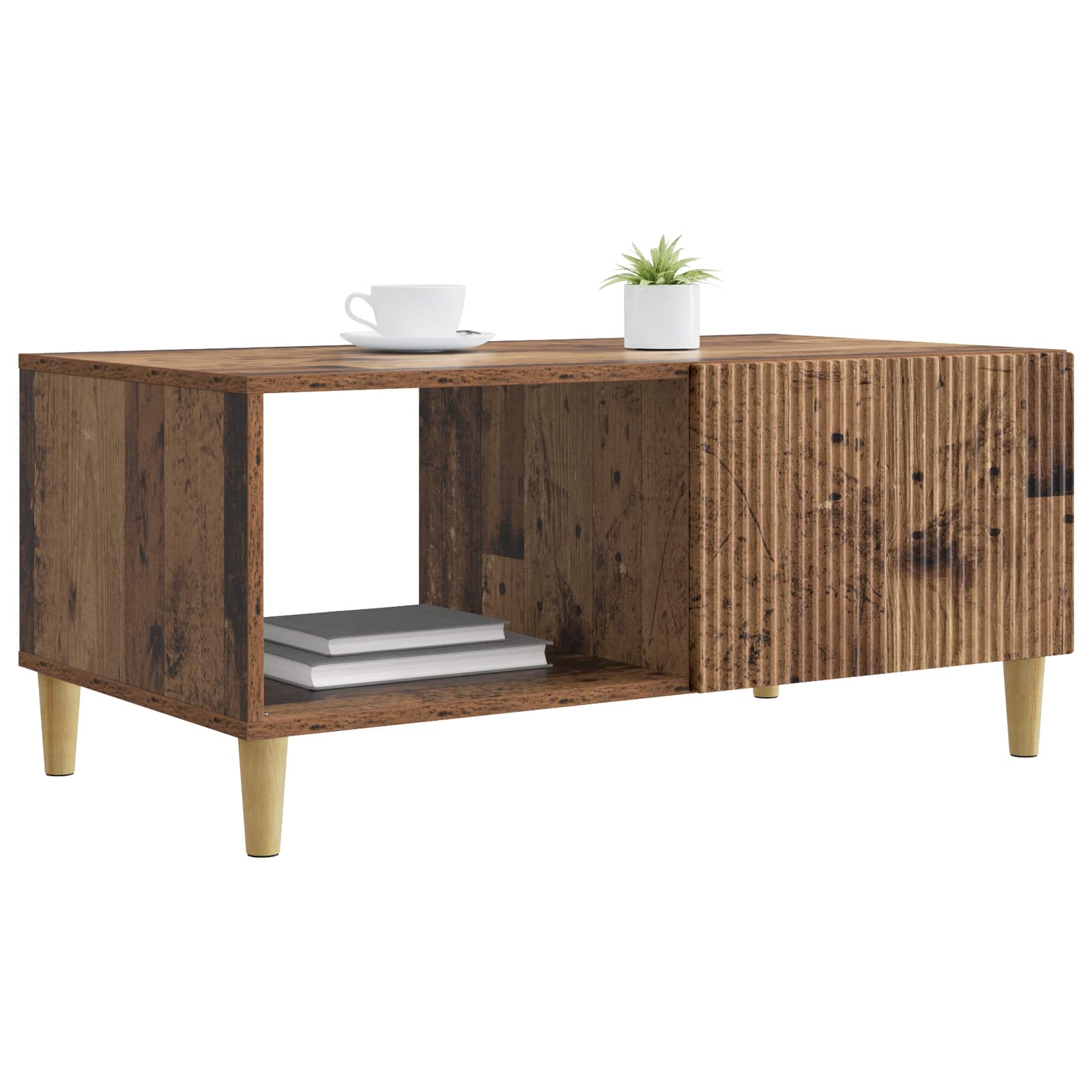 Table basse Bois ancien 90 x 50 x 40 cm Bois d'ingénierie - XIOS