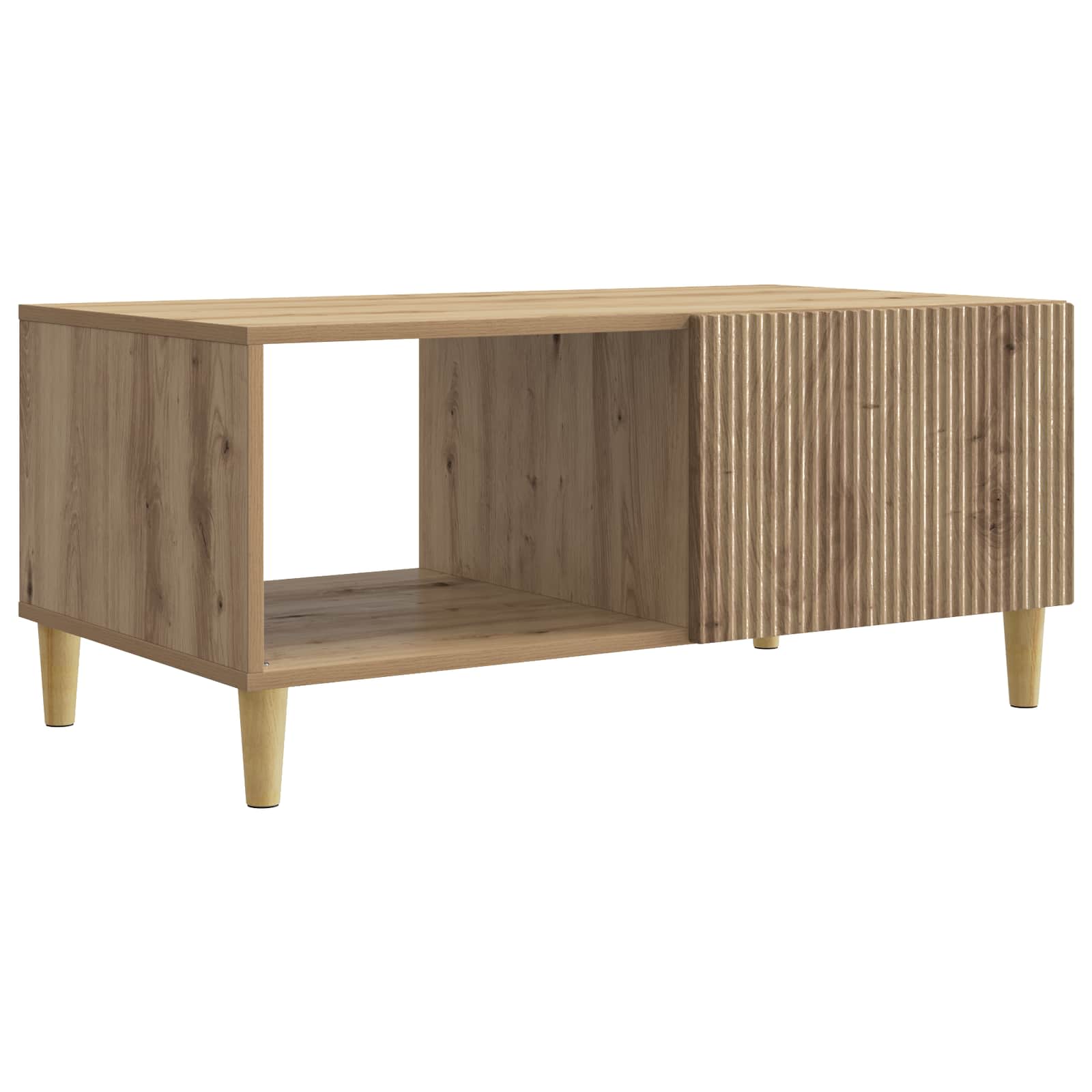 Table basse Chêne artisanal 90 x 50 x 40 cm Bois d'ingénierie - XIOS