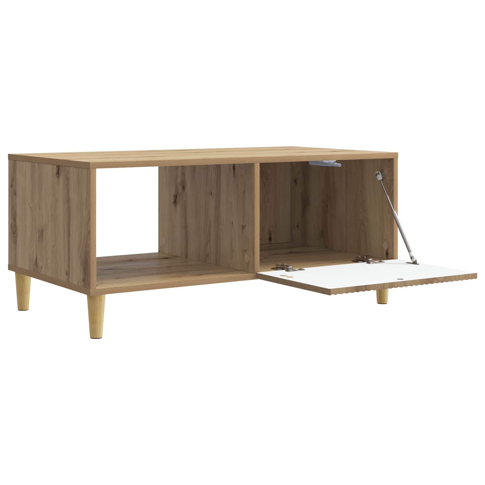Table basse Chêne artisanal 90 x 50 x 40 cm Bois d'ingénierie - XIOS