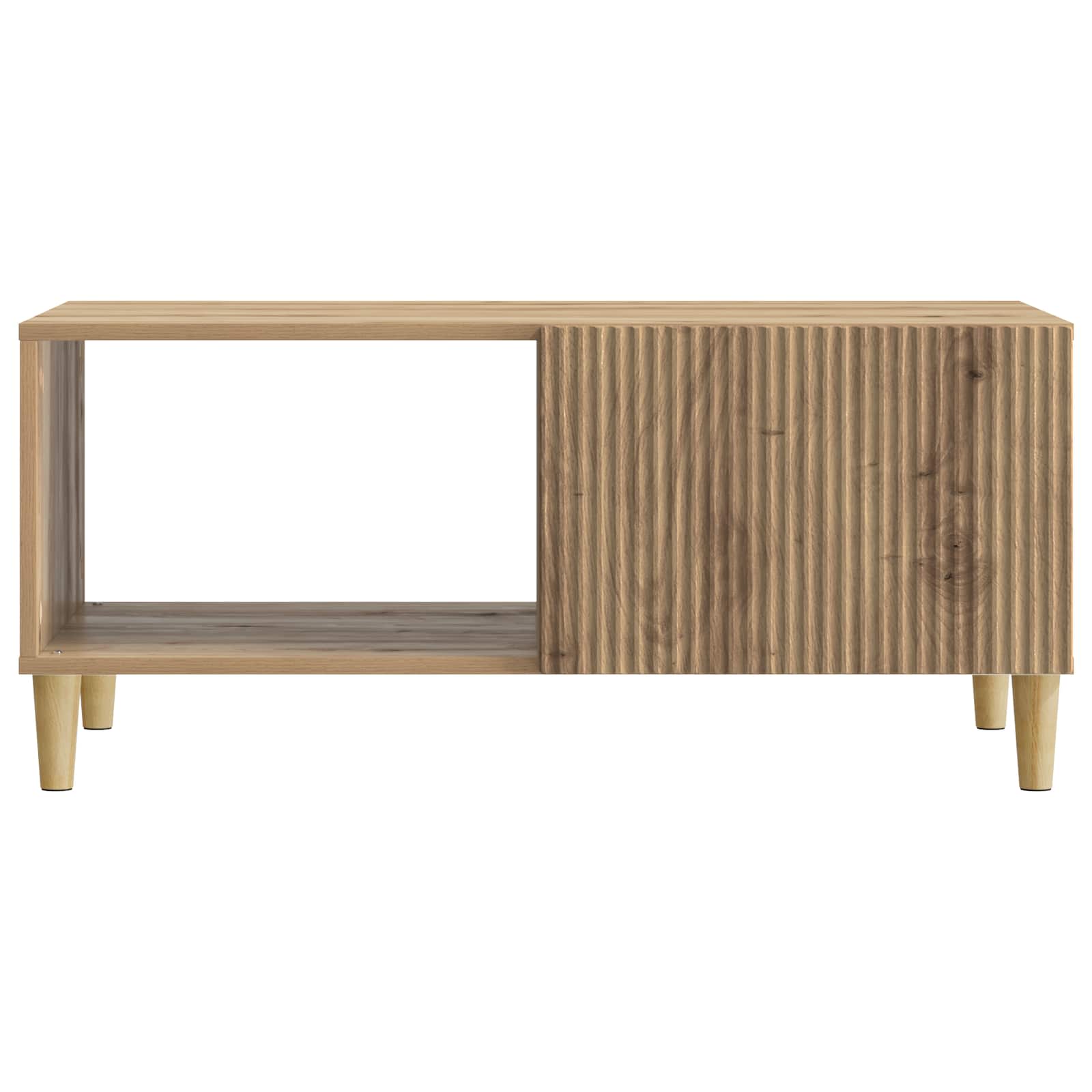 Table basse Chêne artisanal 90 x 50 x 40 cm Bois d'ingénierie - XIOS