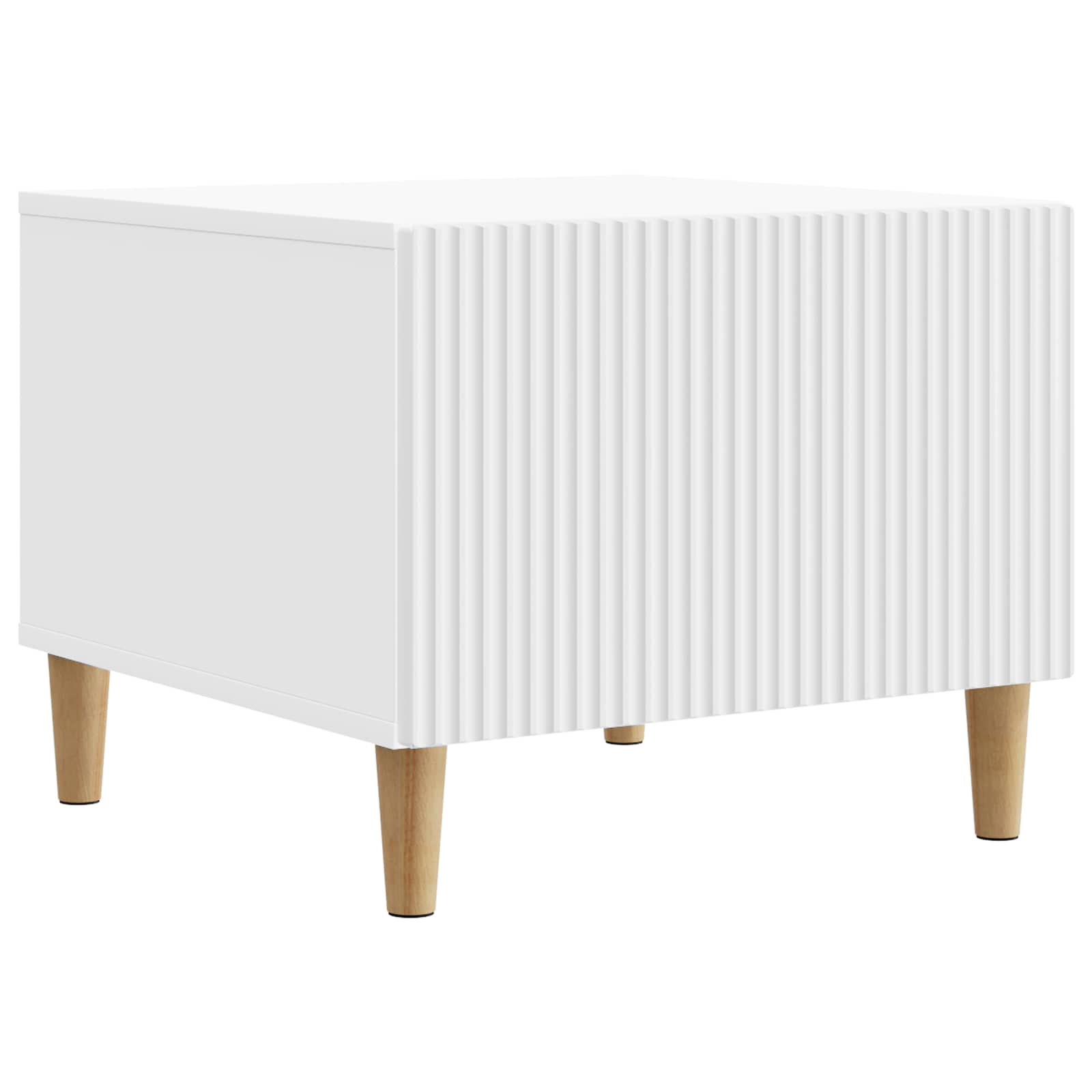 Table basse avec tiroir Blanc 49 x 50 x 40 cm Bois d'ingénierie - XIOS