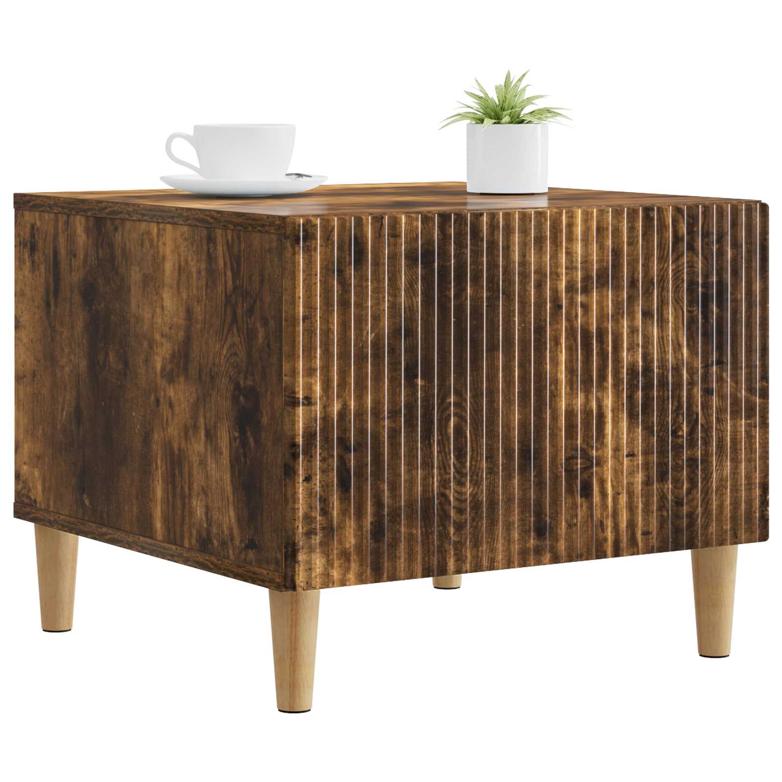 Table basse Chêne fumé 49 x 50 x 40 cm Bois d'ingénierie - XIOS