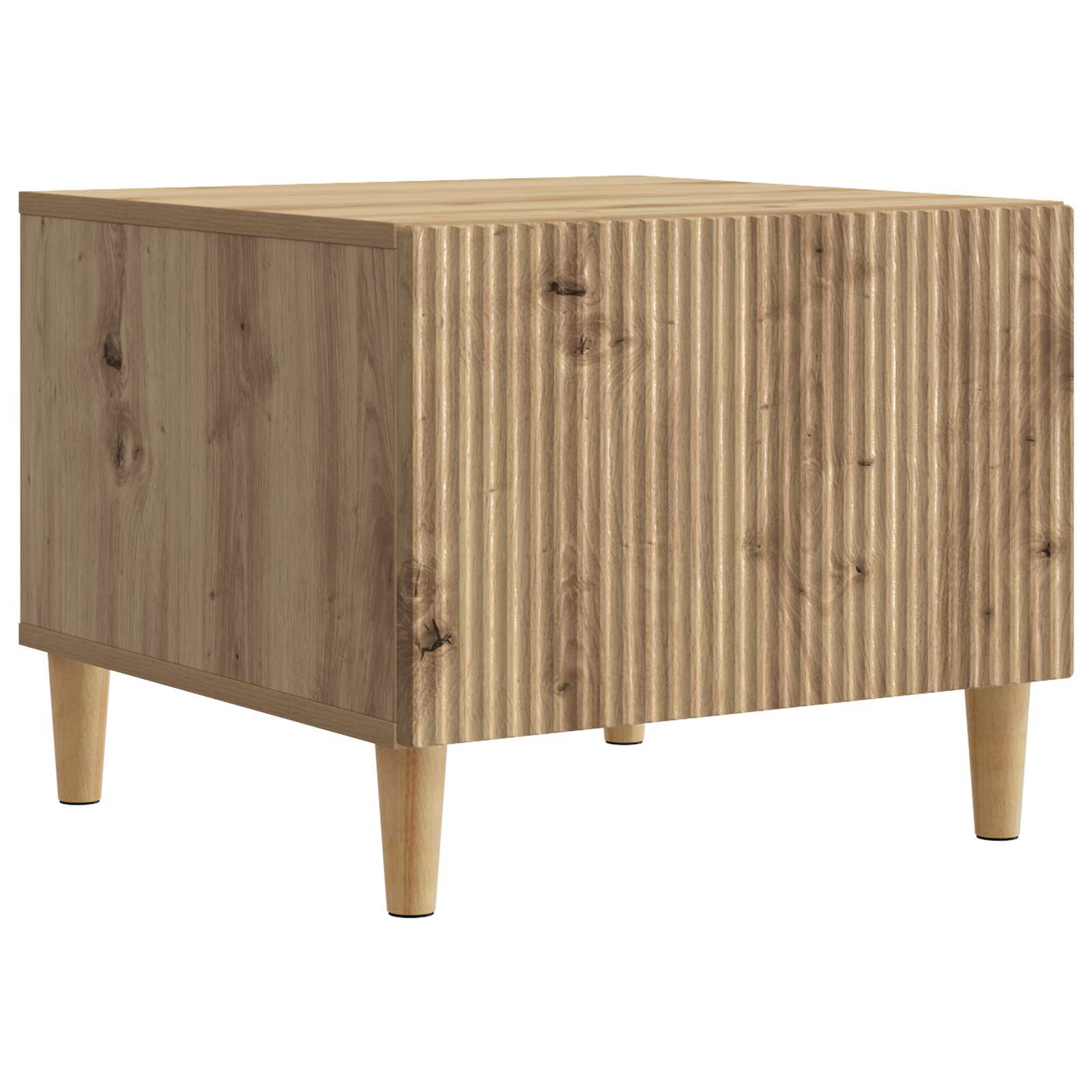Table basse Chêne artisanal 49 x 50 x 40 cm Bois d'ingénierie - XIOS