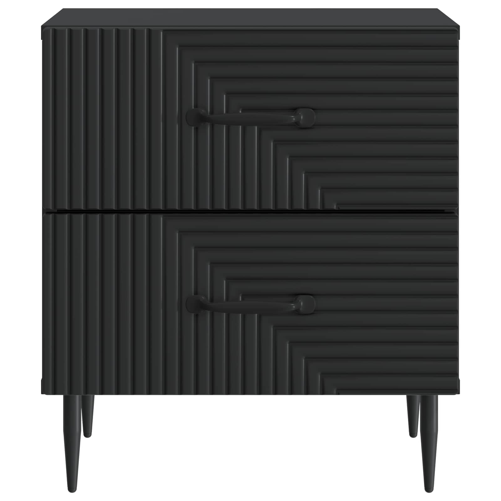 Cabinet de chevet Noir 43 x 34,5 x 47,5 cm Bois d'ingénierie - XIOS