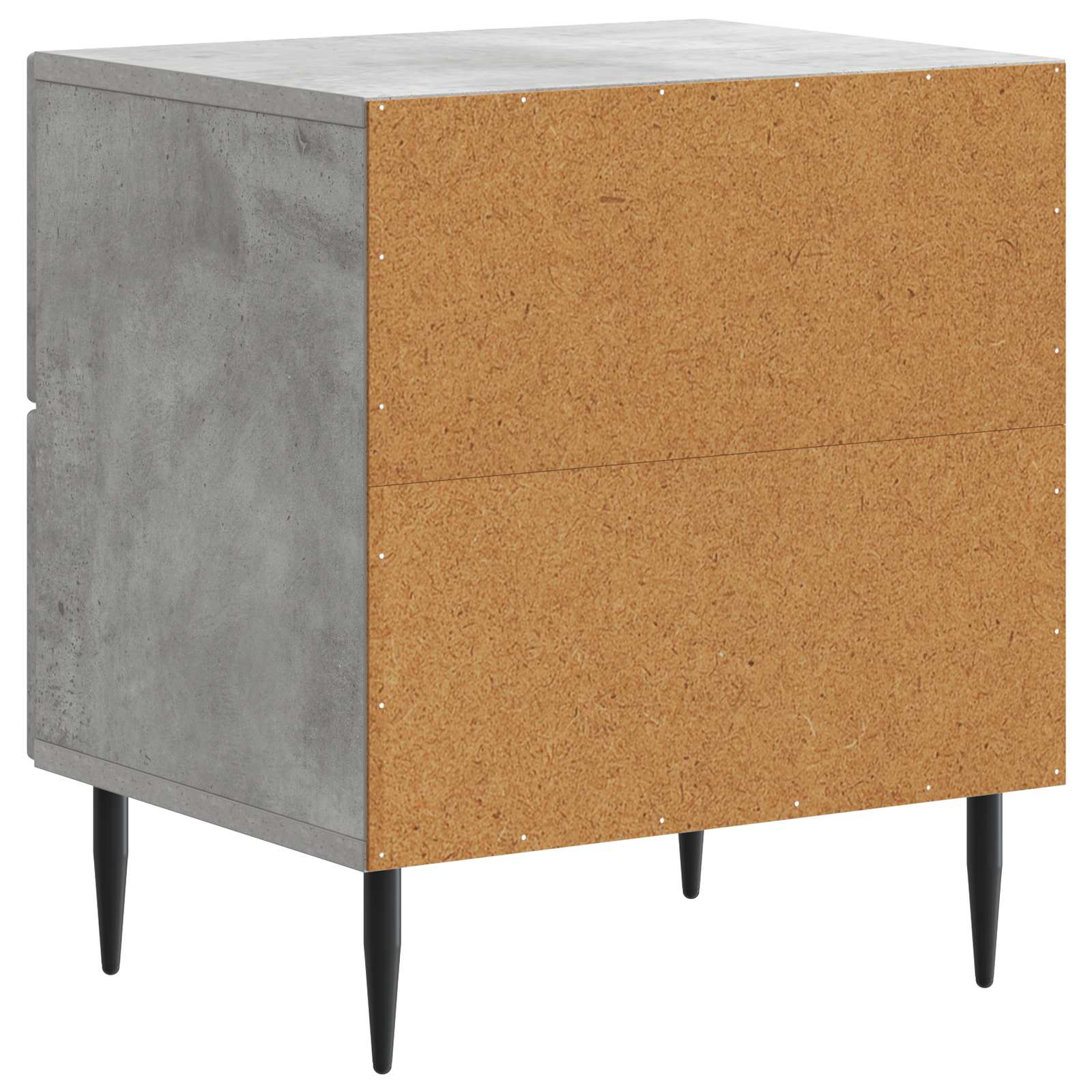 Cabinet de chevet avec tiroir Gris béton 43 x 34,5 x 47,5 cm - XIOS