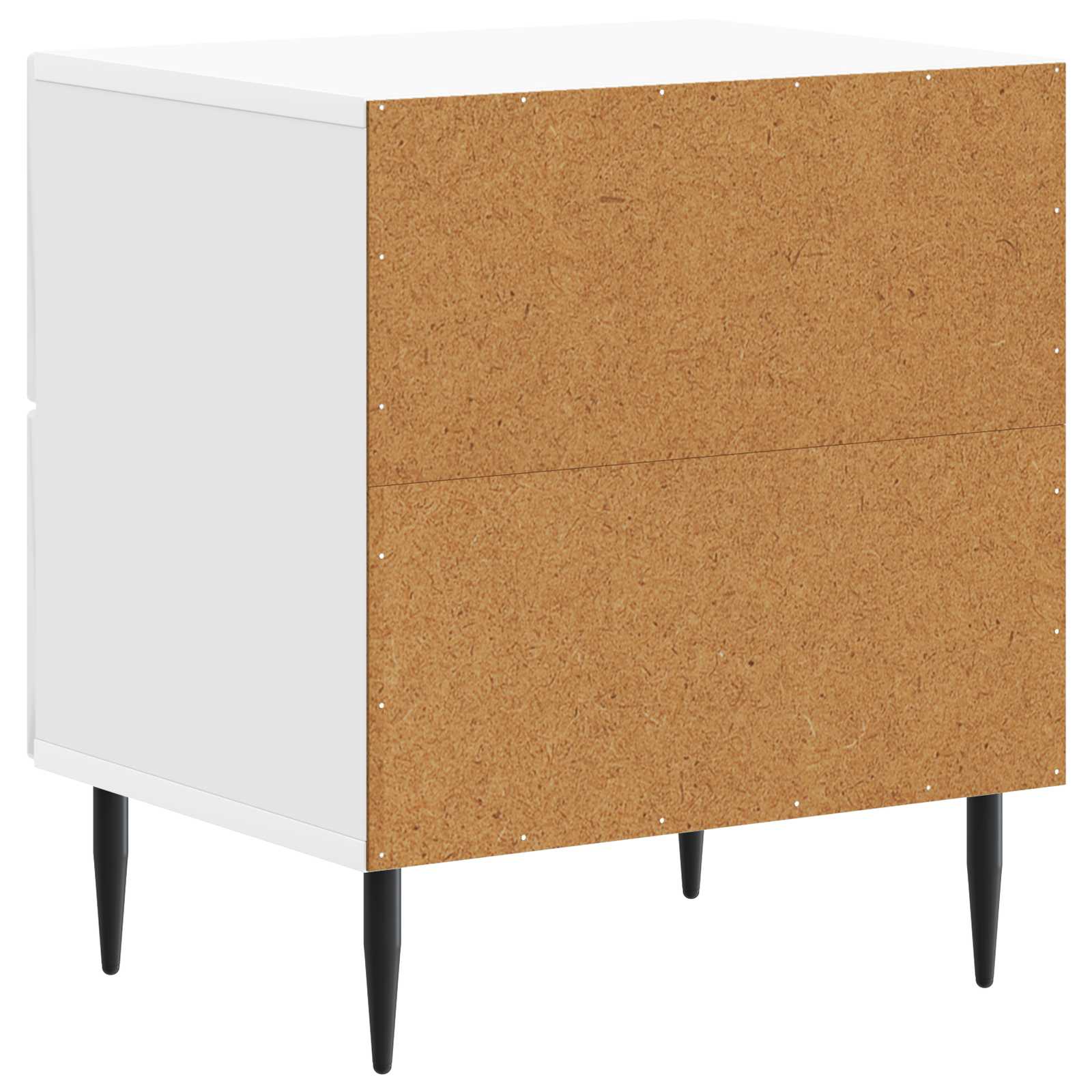 Cabinet de chevet 2 pcs Blanc brillant 43 x 34,5 x 47,5 cm - XIOS