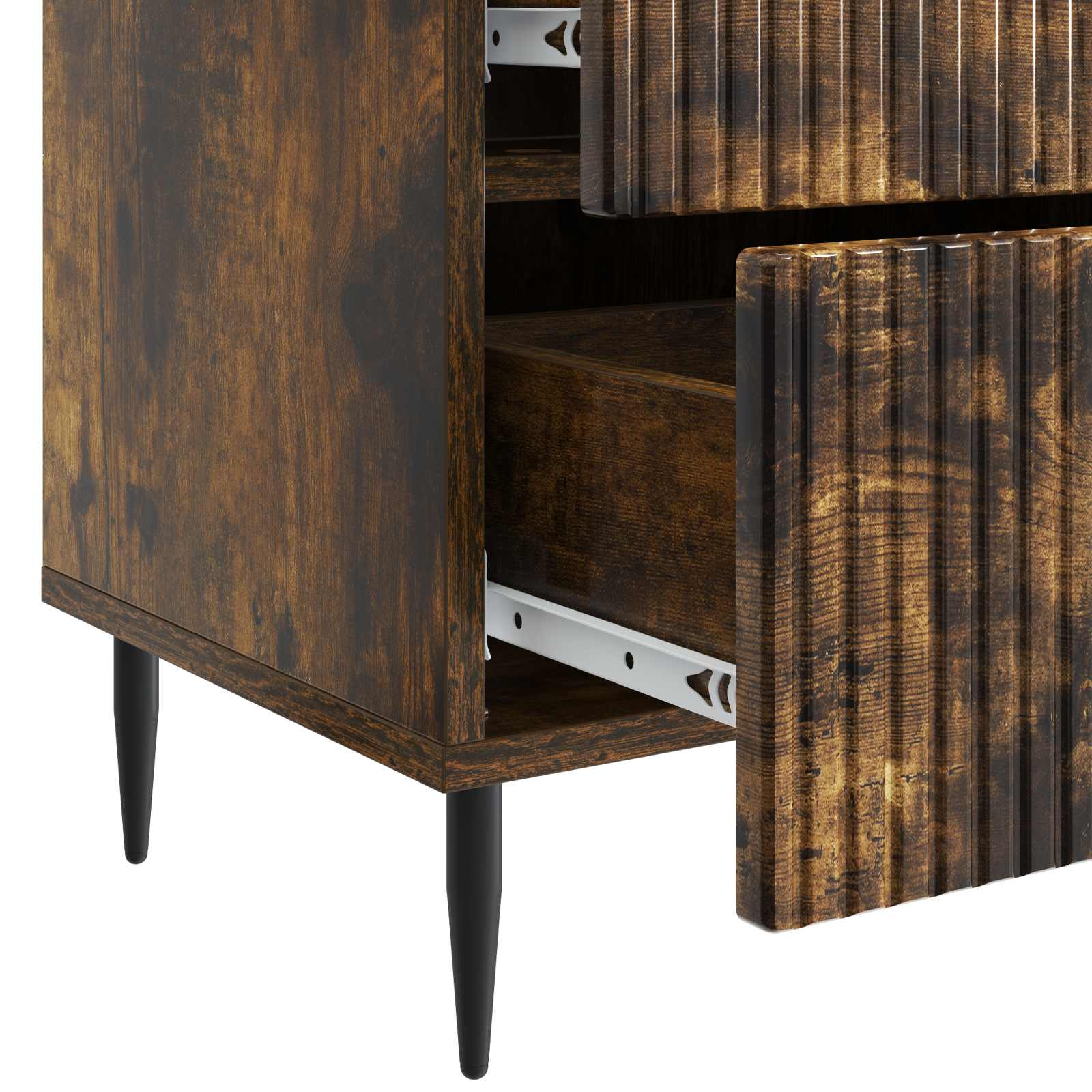 Cabinet de chevet 2 pcs Chêne fumé 43 x 34,5 x 47,5 cm - XIOS
