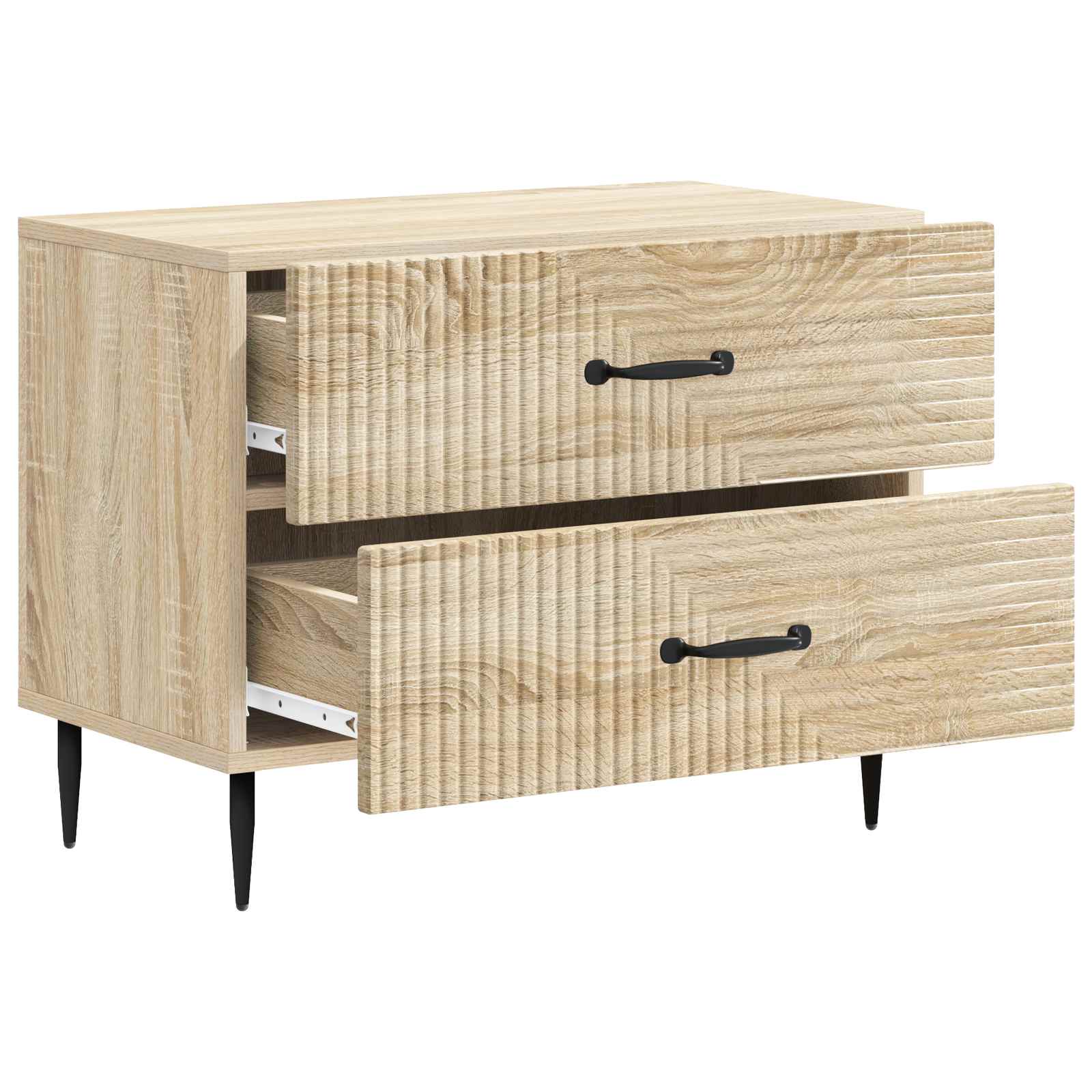 Cabinet de chevet avec tiroir Chêne Sonoma 62 x 34,5 x 47,5 cm - XIOS