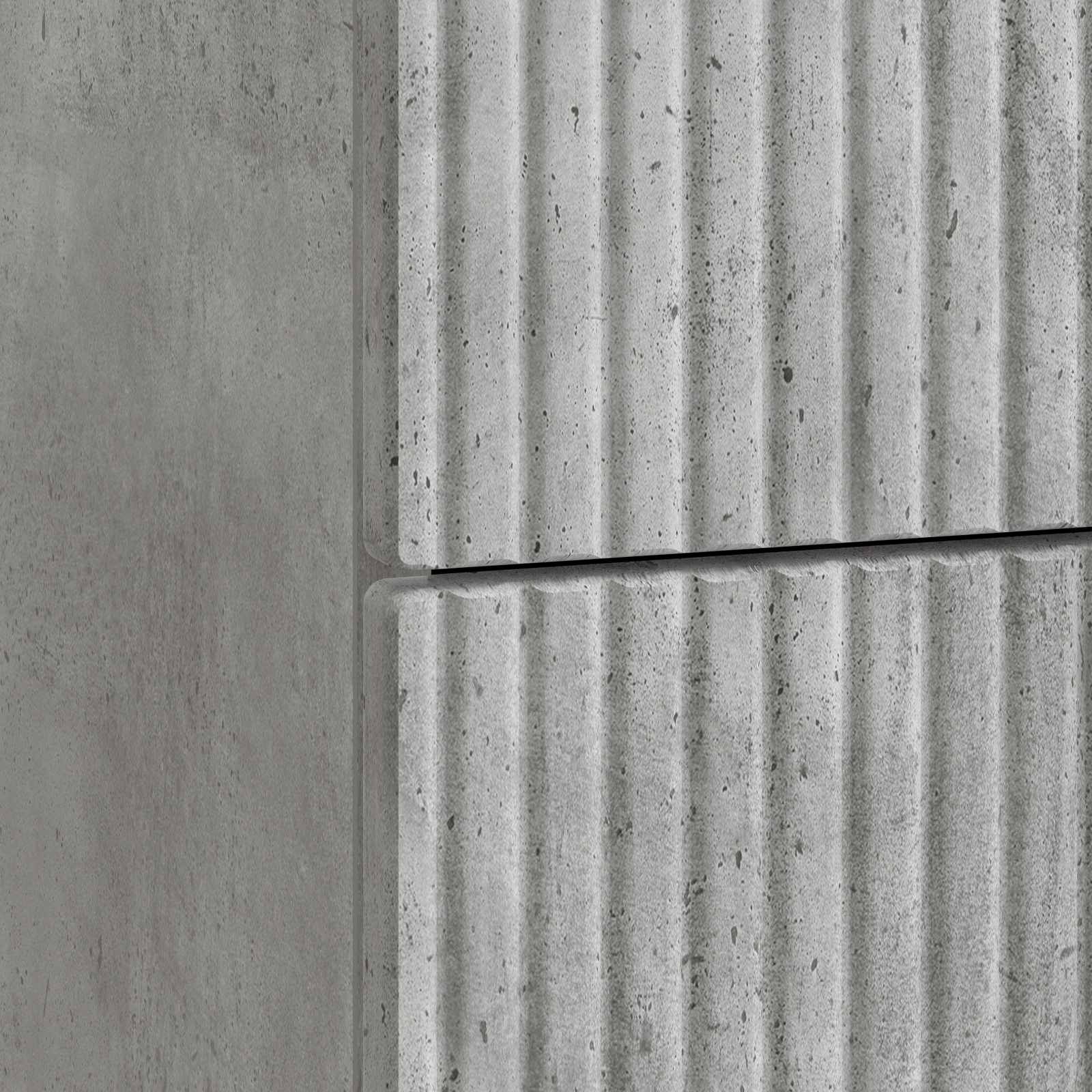 Cabinet de chevet avec tiroir Gris béton 62 x 34,5 x 47,5 cm - XIOS