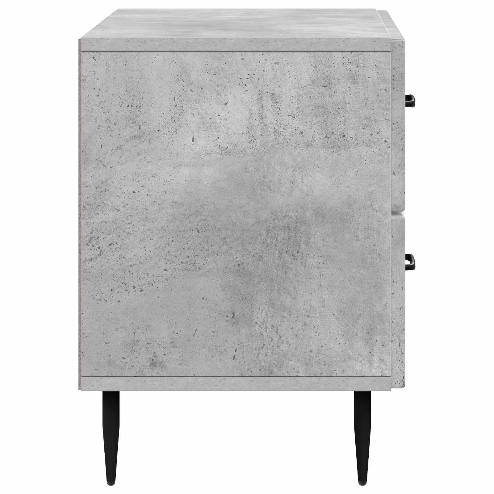 Cabinet de chevet avec tiroir Gris béton 62 x 34,5 x 47,5 cm - XIOS