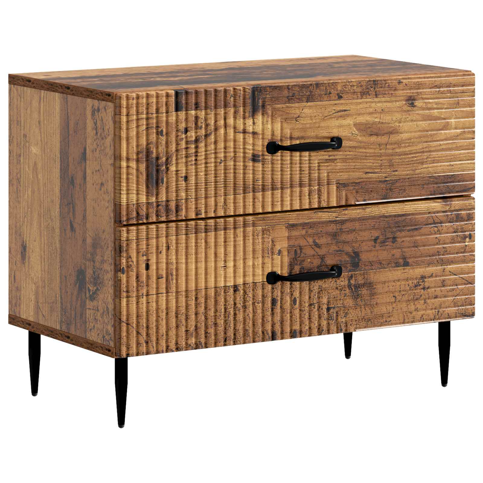 Cabinet de chevet avec tiroir Bois ancien 62 x 34,5 x 47,5 cm - XIOS