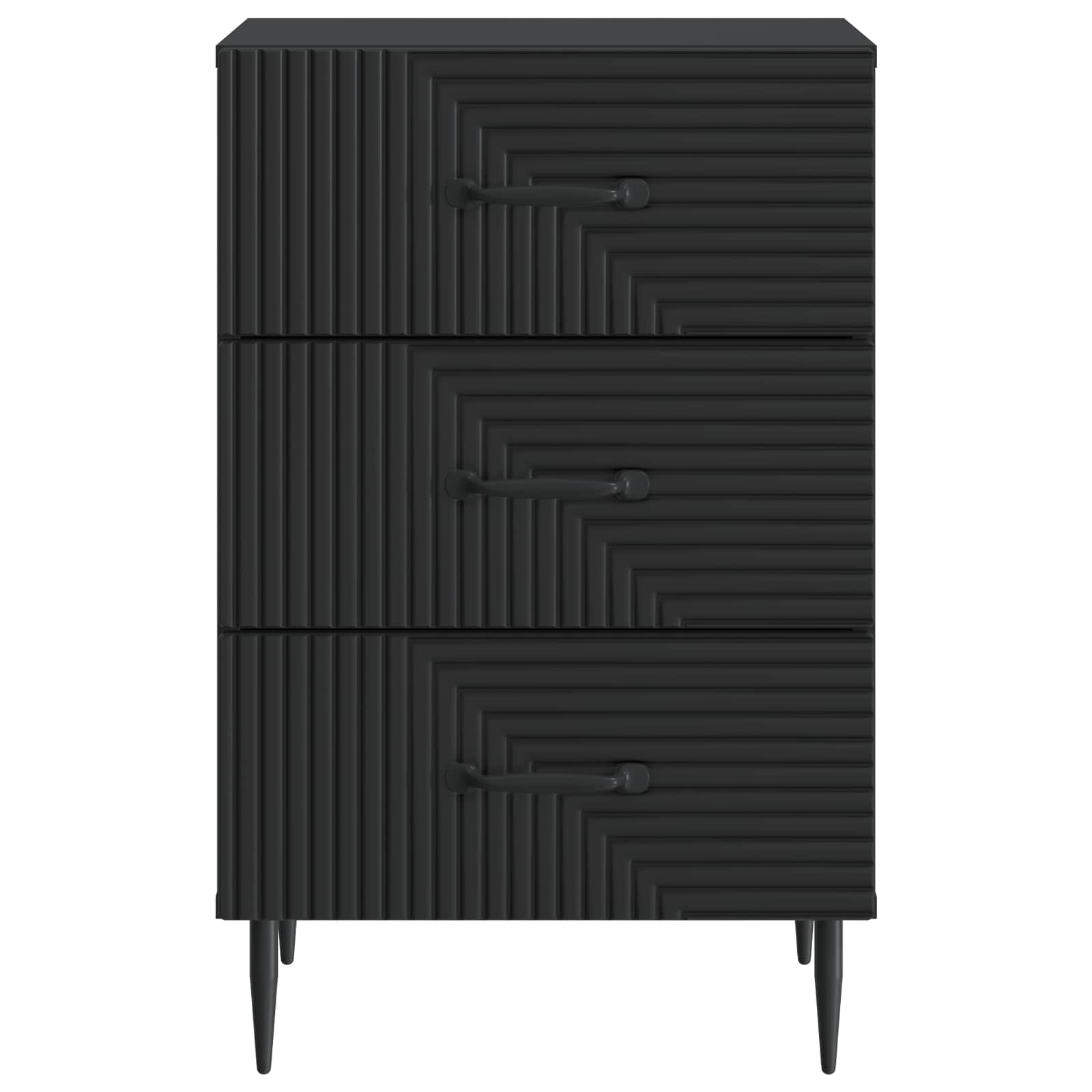 Cabinet de chevet Noir 43 x 41 x 66,5 cm Bois d'ingénierie - XIOS