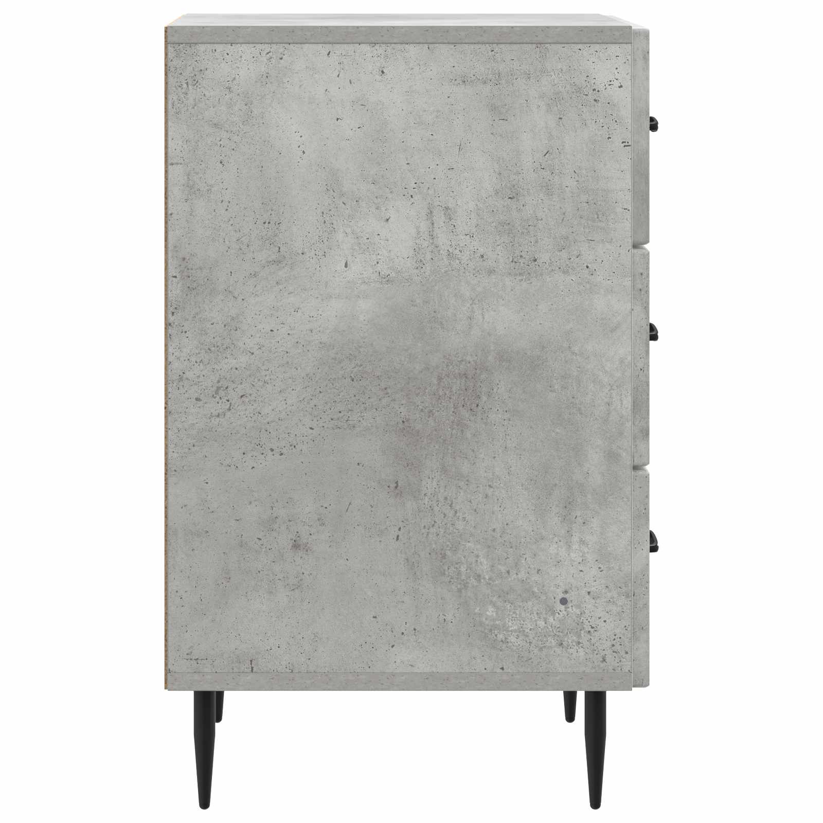 Cabinet de chevet avec tiroir Gris béton 43 x 41 x 66,5 cm - XIOS