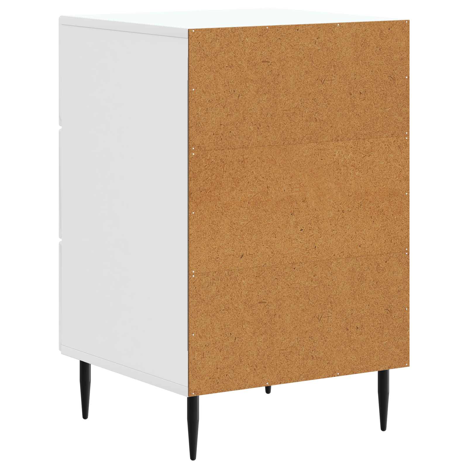 Cabinet de chevet avec tiroir Blanc brillant 43 x 41 x 66,5 cm - XIOS