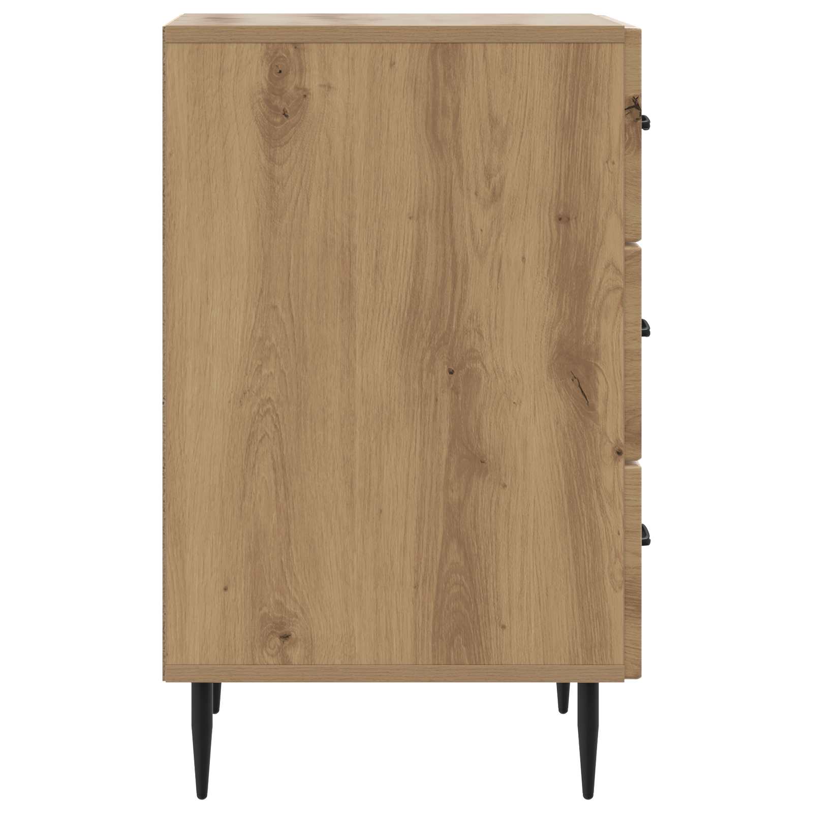 Cabinet de chevet avec tiroir Chêne artisanal 43 x 41 x 66,5 cm - XIOS