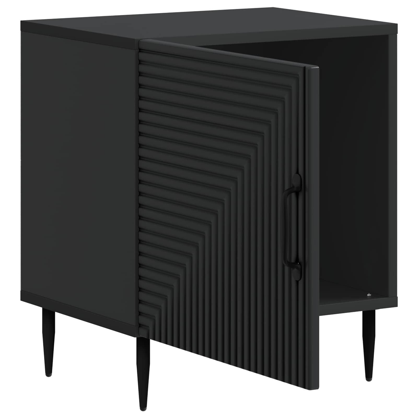 Cabinet de chevet 2 pcs Noir 43 x 34,5 x 50 cm - XIOS