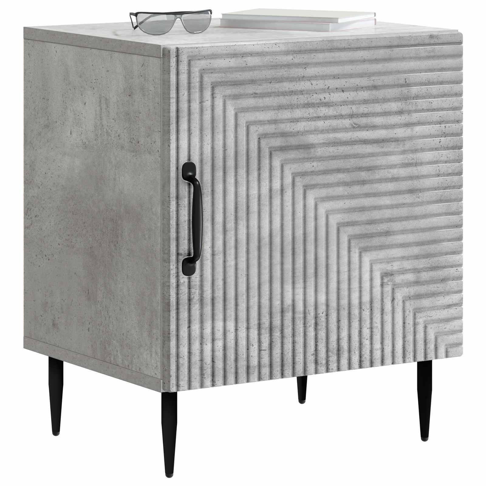Cabinet de chevet 2 pcs Gris béton 43 x 34,5 x 50 cm - XIOS
