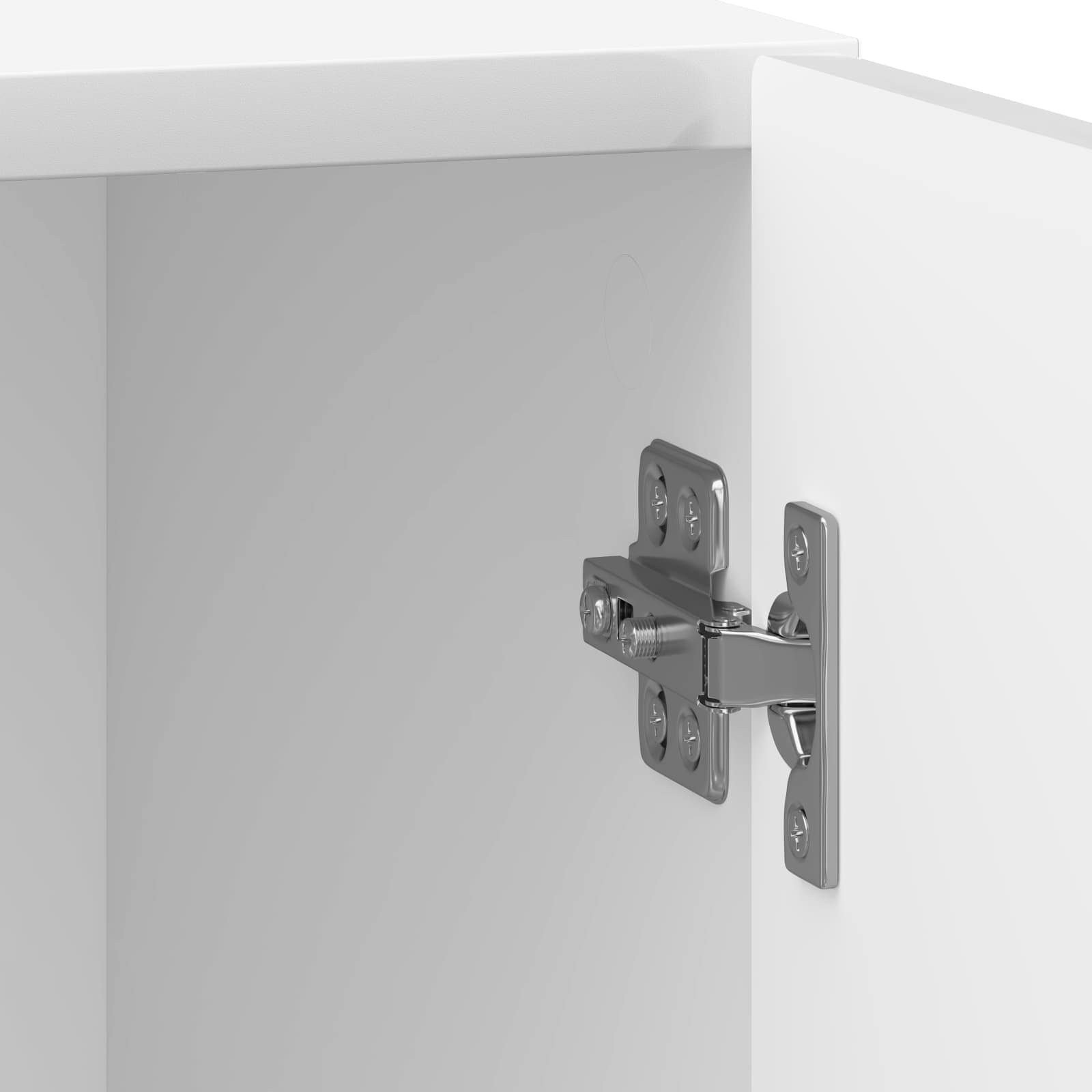 Cabinet de chevet 2 pcs Blanc brillant 43 x 34,5 x 50 cm - XIOS