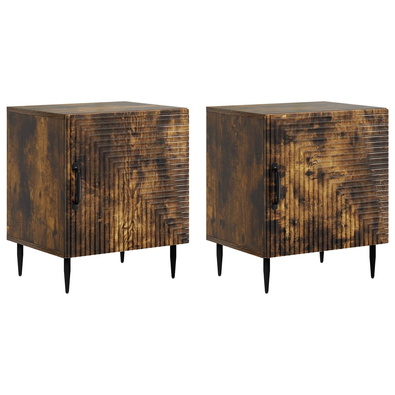 Cabinet de chevet 2 pcs Chêne fumé 43 x 34,5 x 50 cm - XIOS