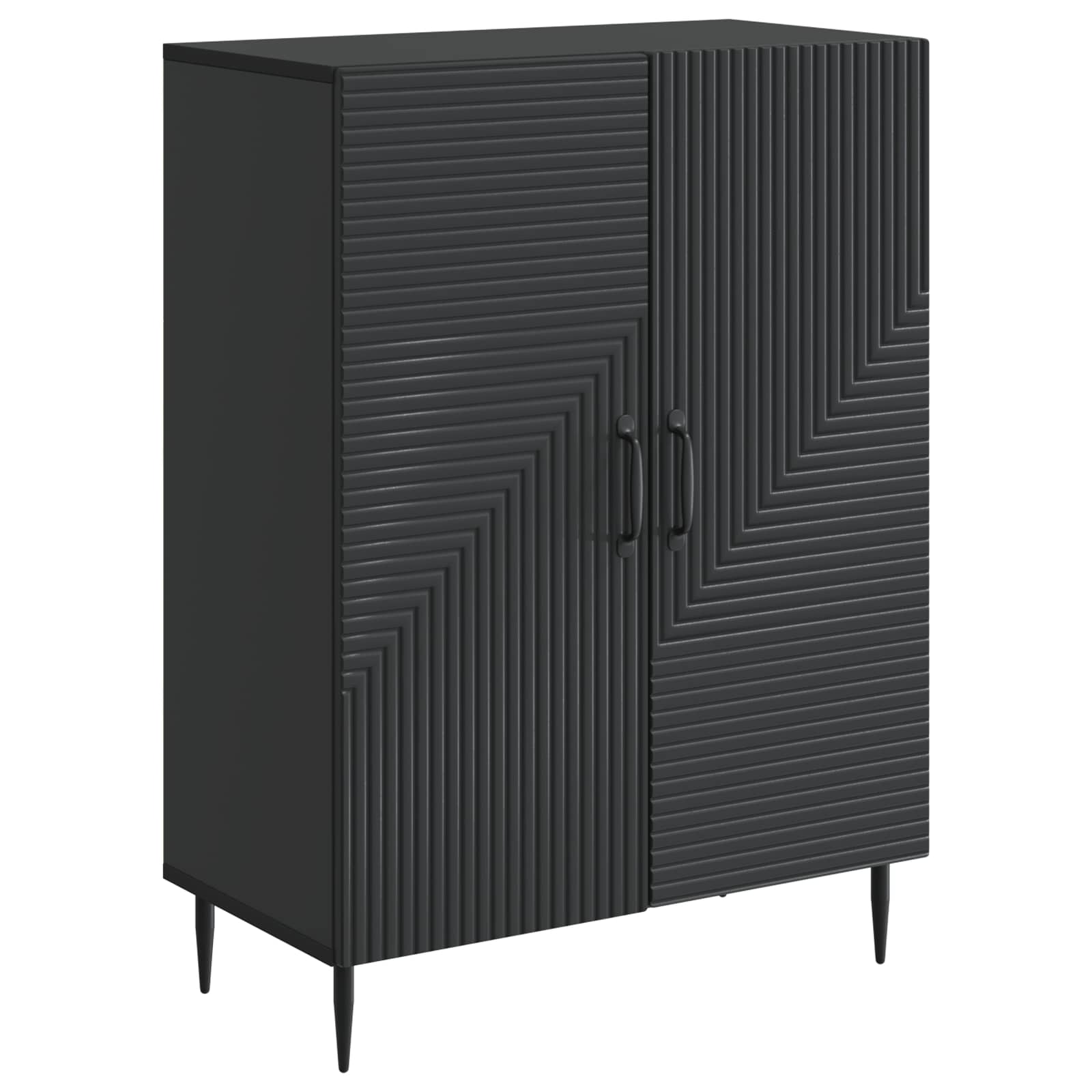 Buffet Noir 66 x 34,5 x 89,5 cm Bois d'ingénierie - XIOS