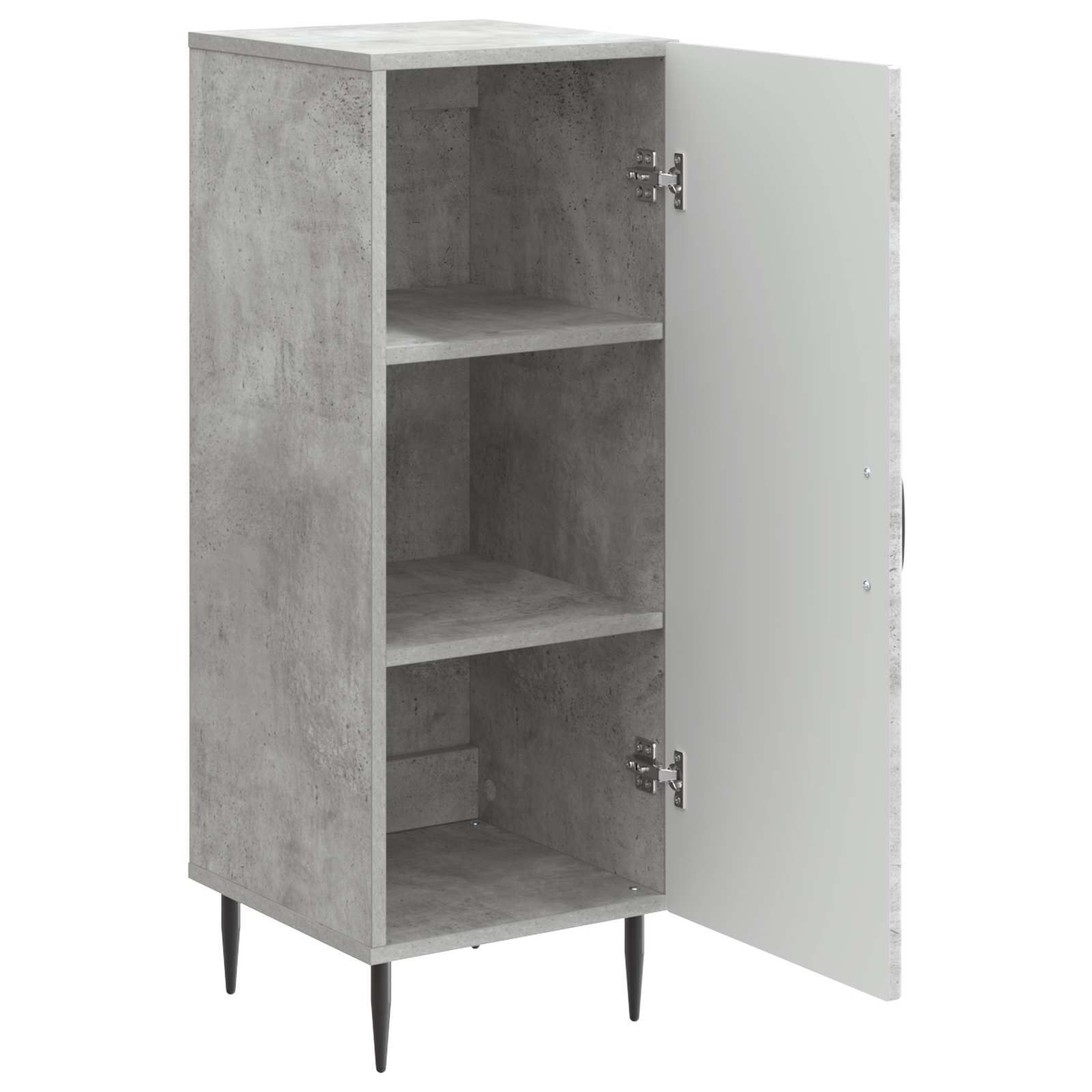Buffet Gris béton 33 x 34,5 x 89,5 cm Bois d'ingénierie - XIOS
