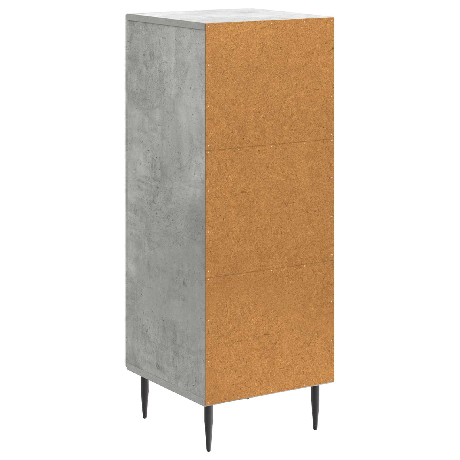 Buffet Gris béton 33 x 34,5 x 89,5 cm Bois d'ingénierie - XIOS