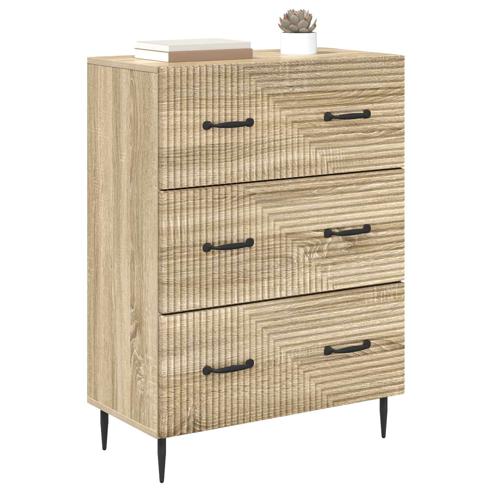Armoire à tiroirs Chêne Sonoma 66 x 34,5 x 89,5 cm - XIOS