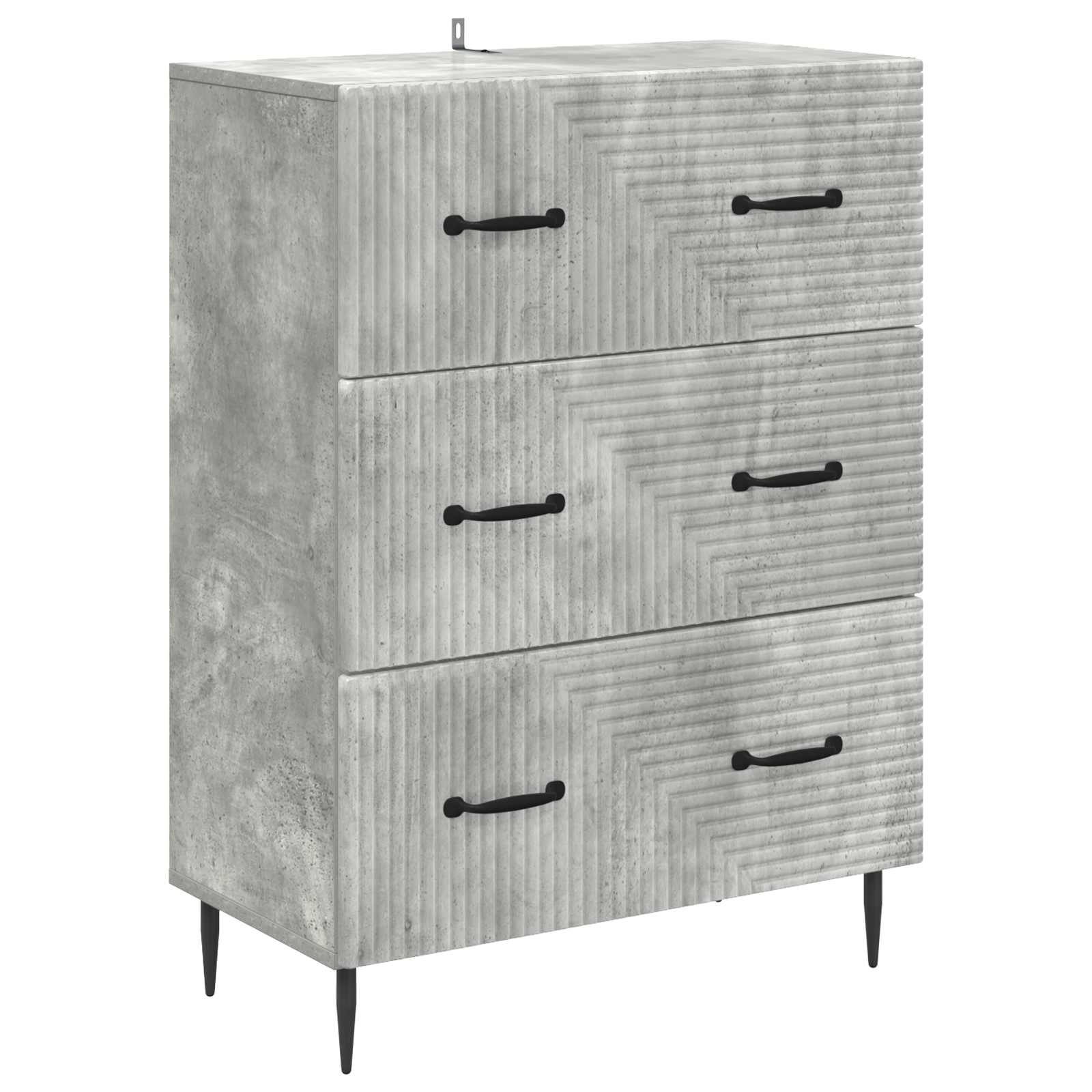 Armoire à tiroirs Gris béton 66 x 34,5 x 89,5 cm - XIOS