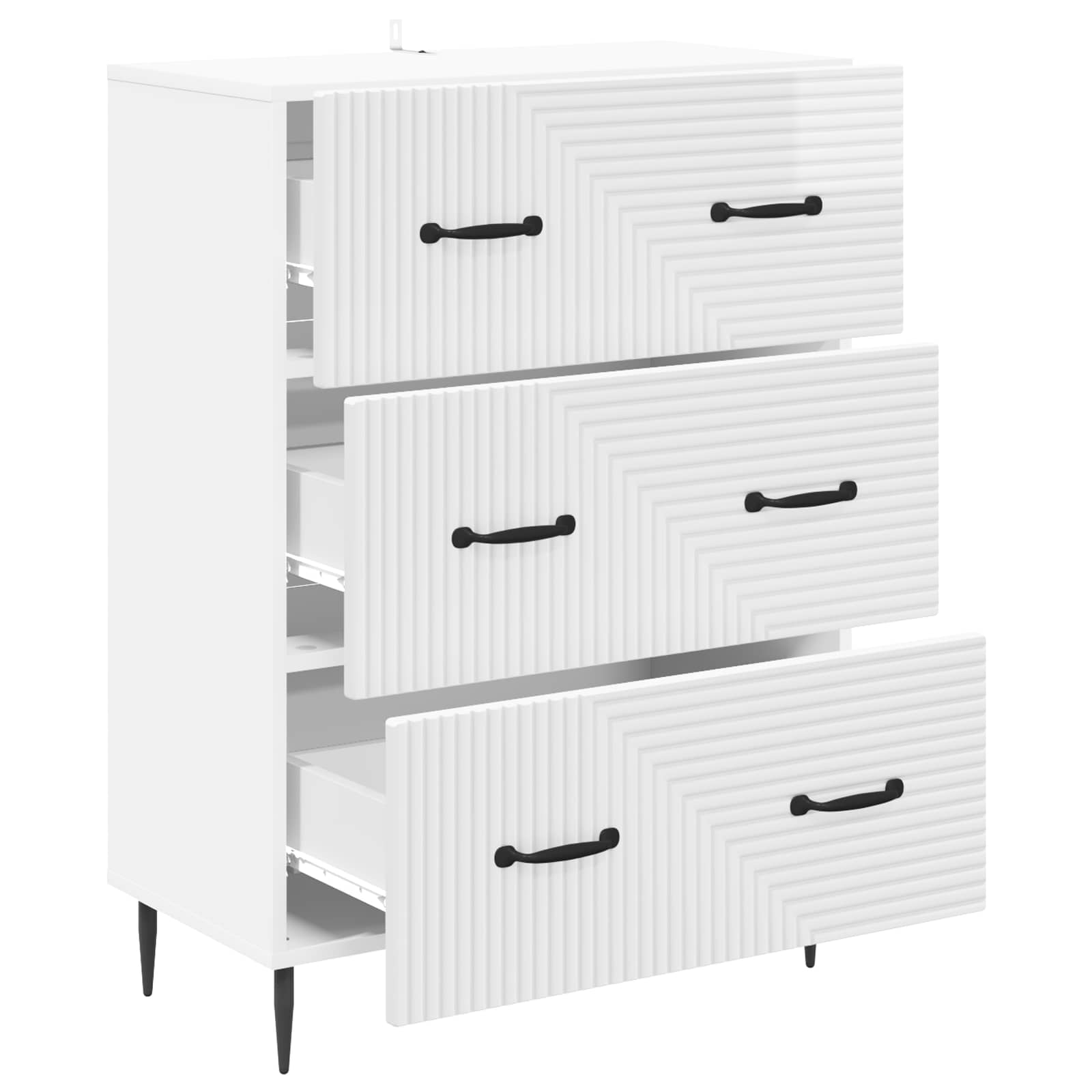 Armoire à tiroirs Blanc brillant 66 x 34,5 x 89,5 cm - XIOS