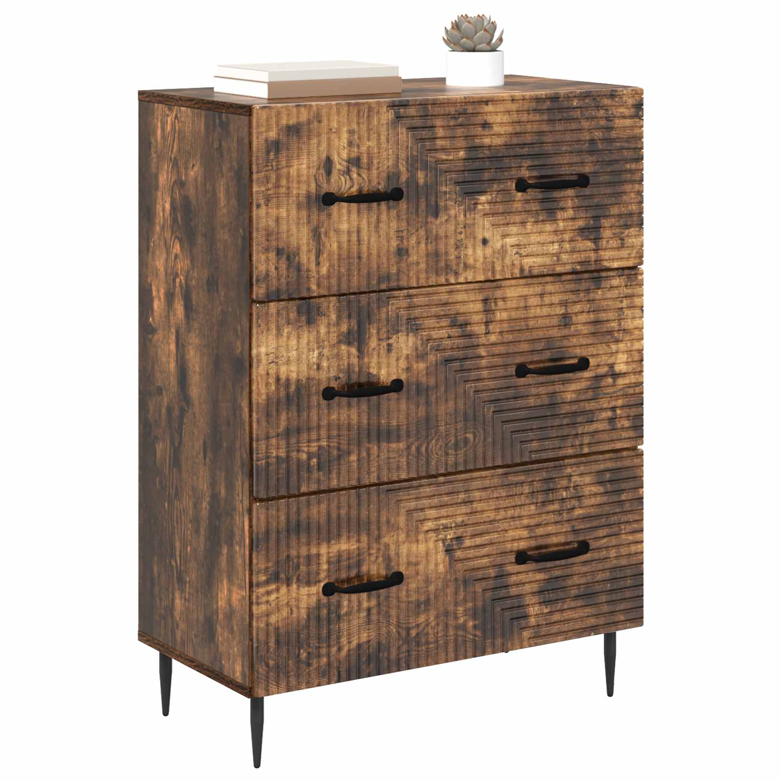 Armoire à tiroirs Chêne fumé 66 x 34,5 x 89,5 cm - XIOS