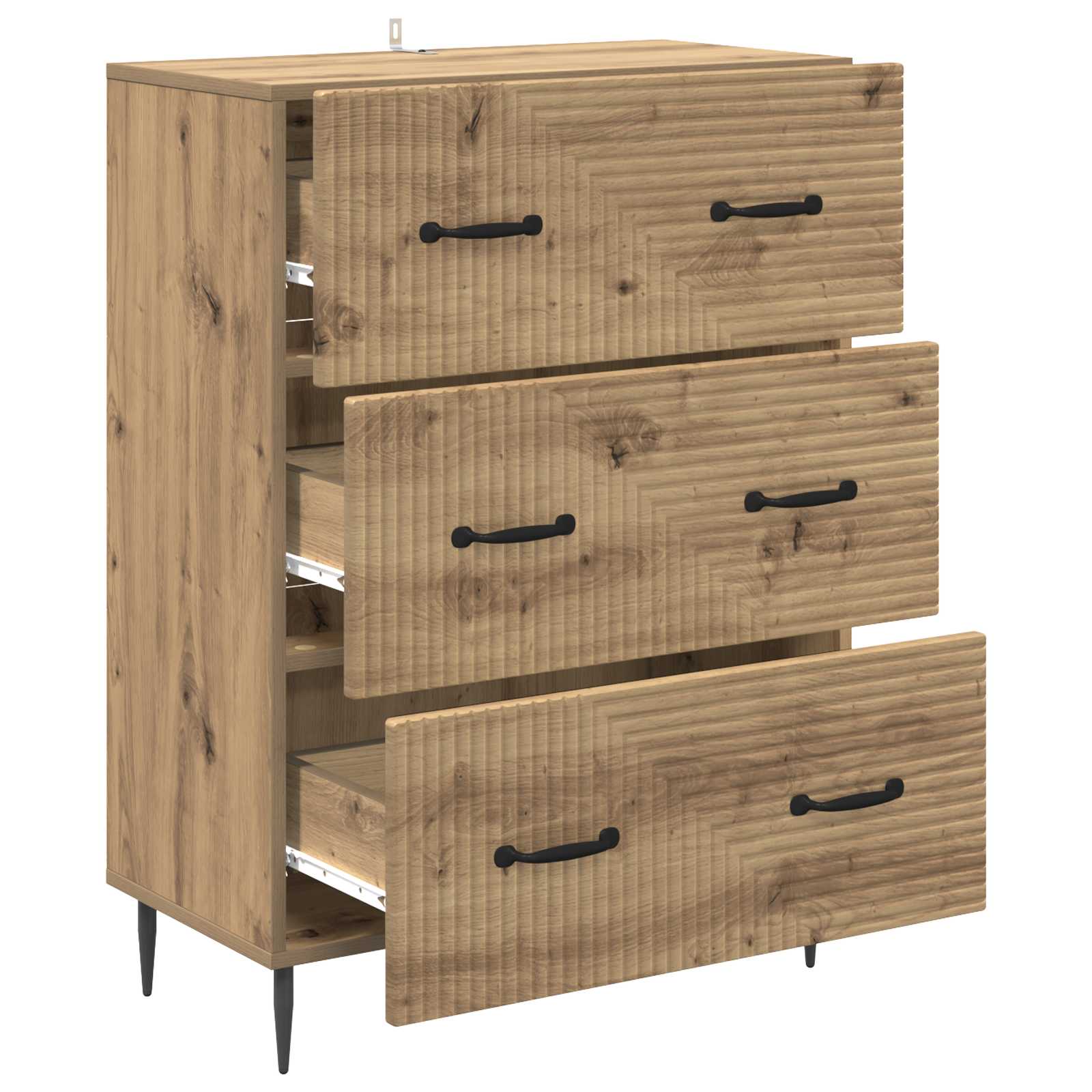 Armoire à tiroirs Chêne artisanal 66 x 34,5 x 89,5 cm - XIOS