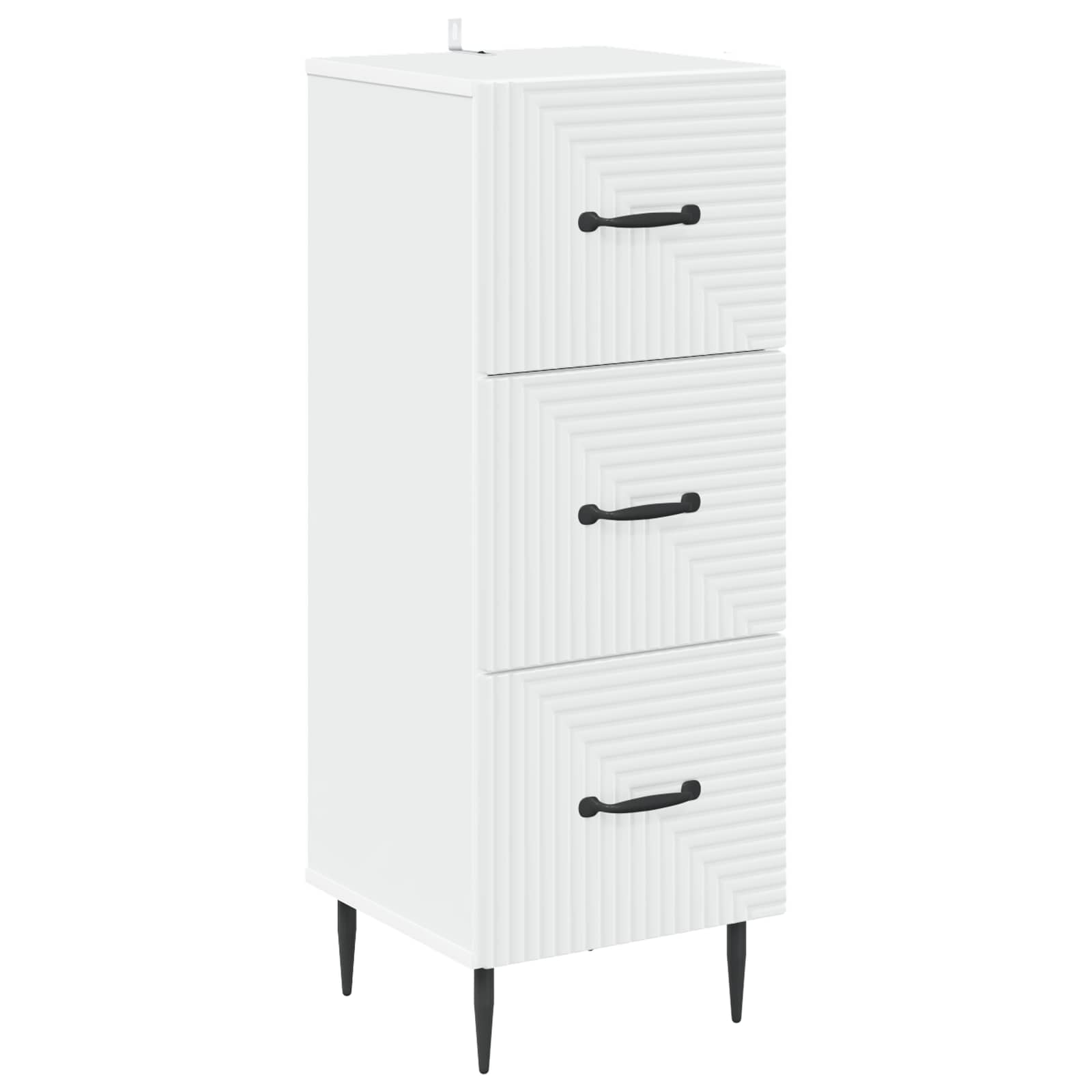 Armoire à tiroirs Blanc 33 x 34,5 x 89,5 cm Bois d'ingénierie - XIOS