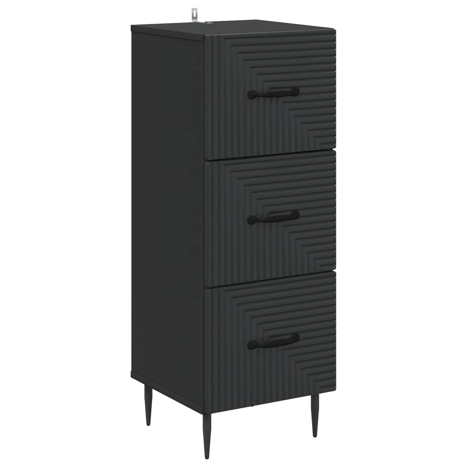 Armoire à tiroirs Noir 33 x 34,5 x 89,5 cm Bois d'ingénierie - XIOS