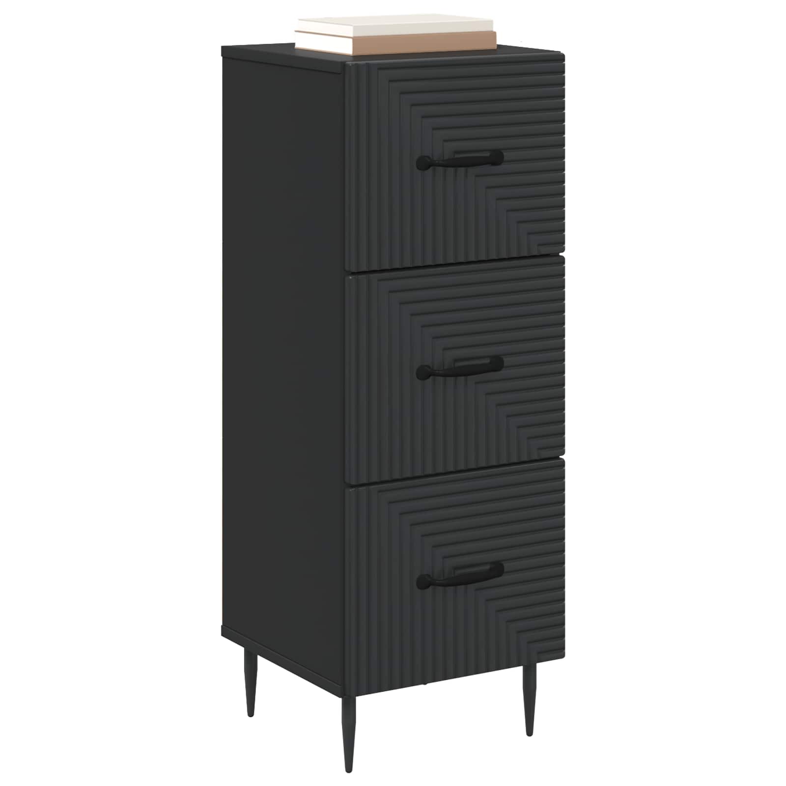 Armoire à tiroirs Noir 33 x 34,5 x 89,5 cm Bois d'ingénierie - XIOS