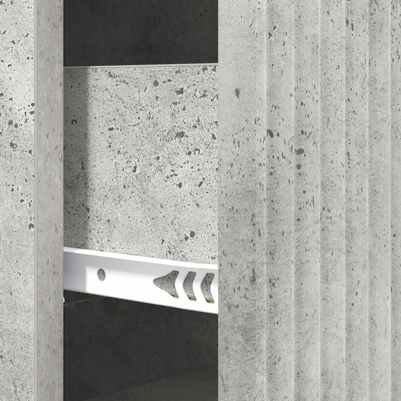 Armoire à tiroirs Gris béton 33 x 34,5 x 89,5 cm - XIOS