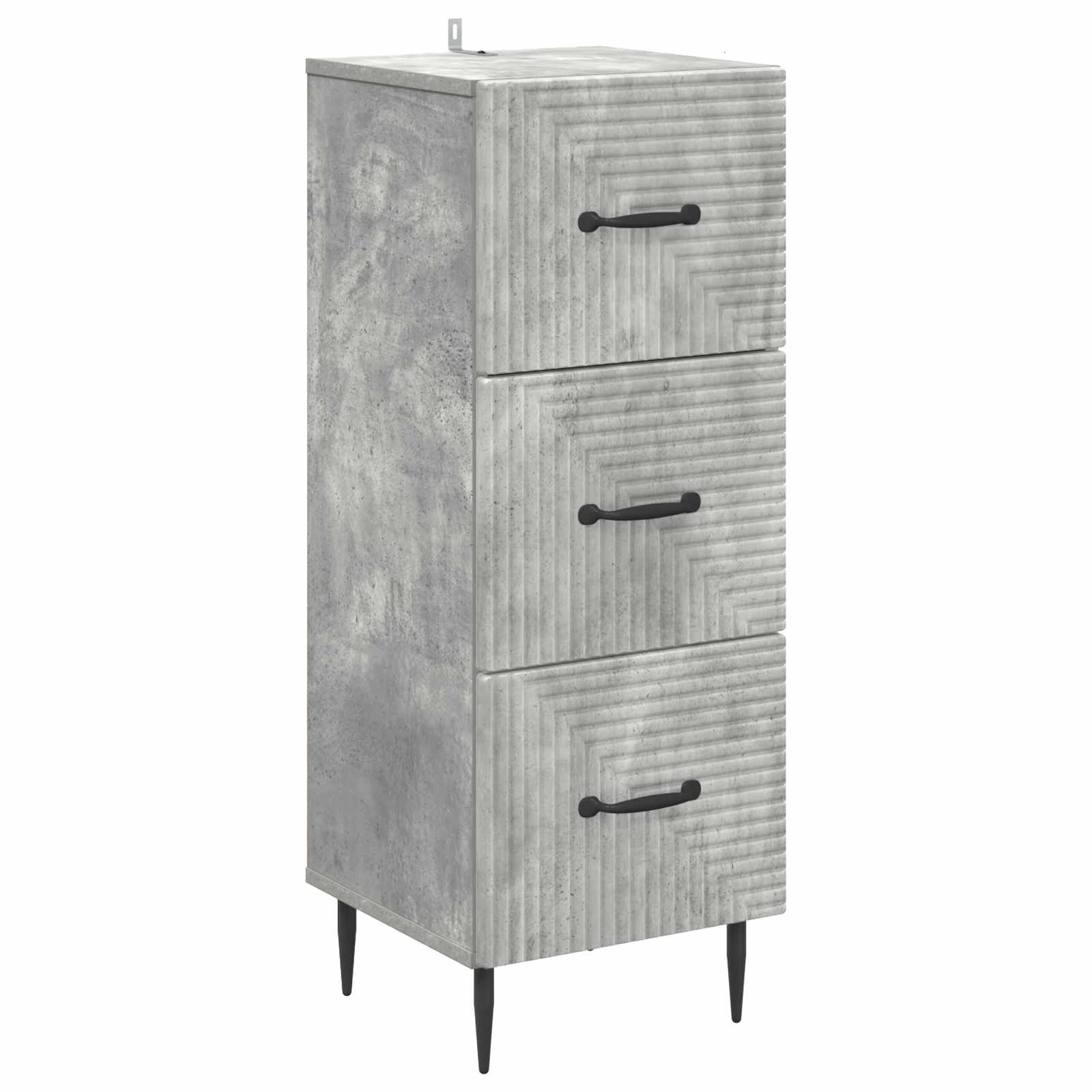 Armoire à tiroirs Gris béton 33 x 34,5 x 89,5 cm - XIOS