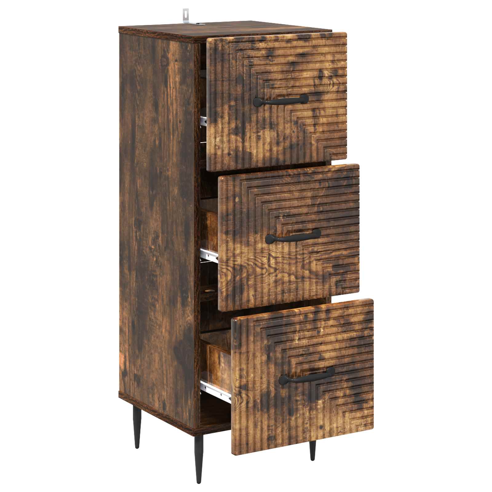 Armoire à tiroirs Chêne fumé 33 x 34,5 x 89,5 cm - XIOS
