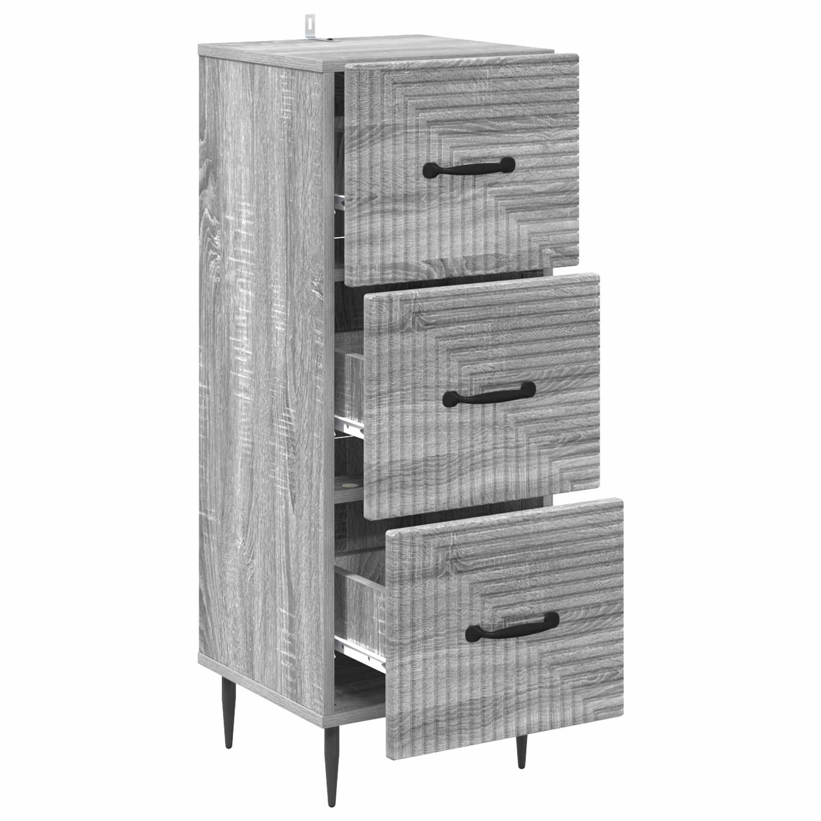 Armoire à tiroirs Sonoma gris 33 x 34,5 x 89,5 cm - XIOS