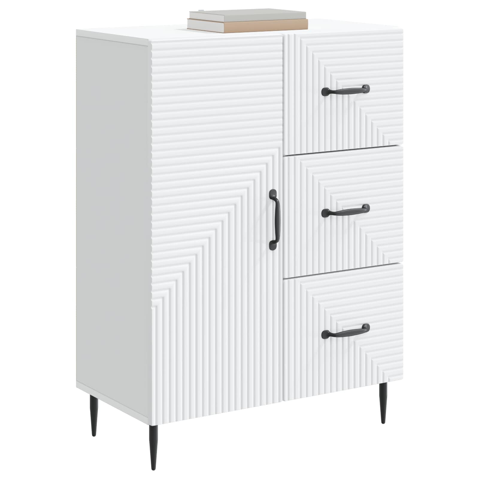 Buffet avec tiroir Blanc 66 x 34,5 x 89,5 cm Bois d'ingénierie - XIOS