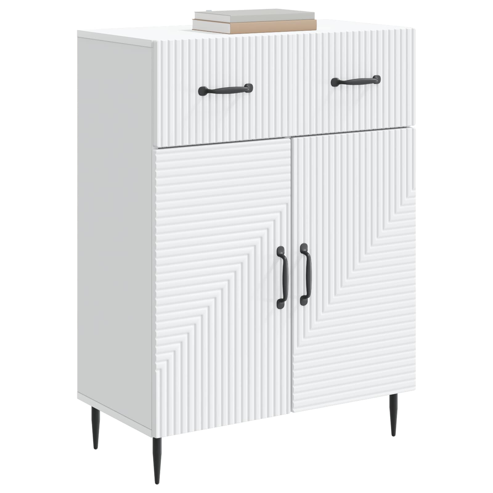 Buffet avec tiroir Blanc 66 x 34,5 x 89,5 cm Bois d'ingénierie - XIOS