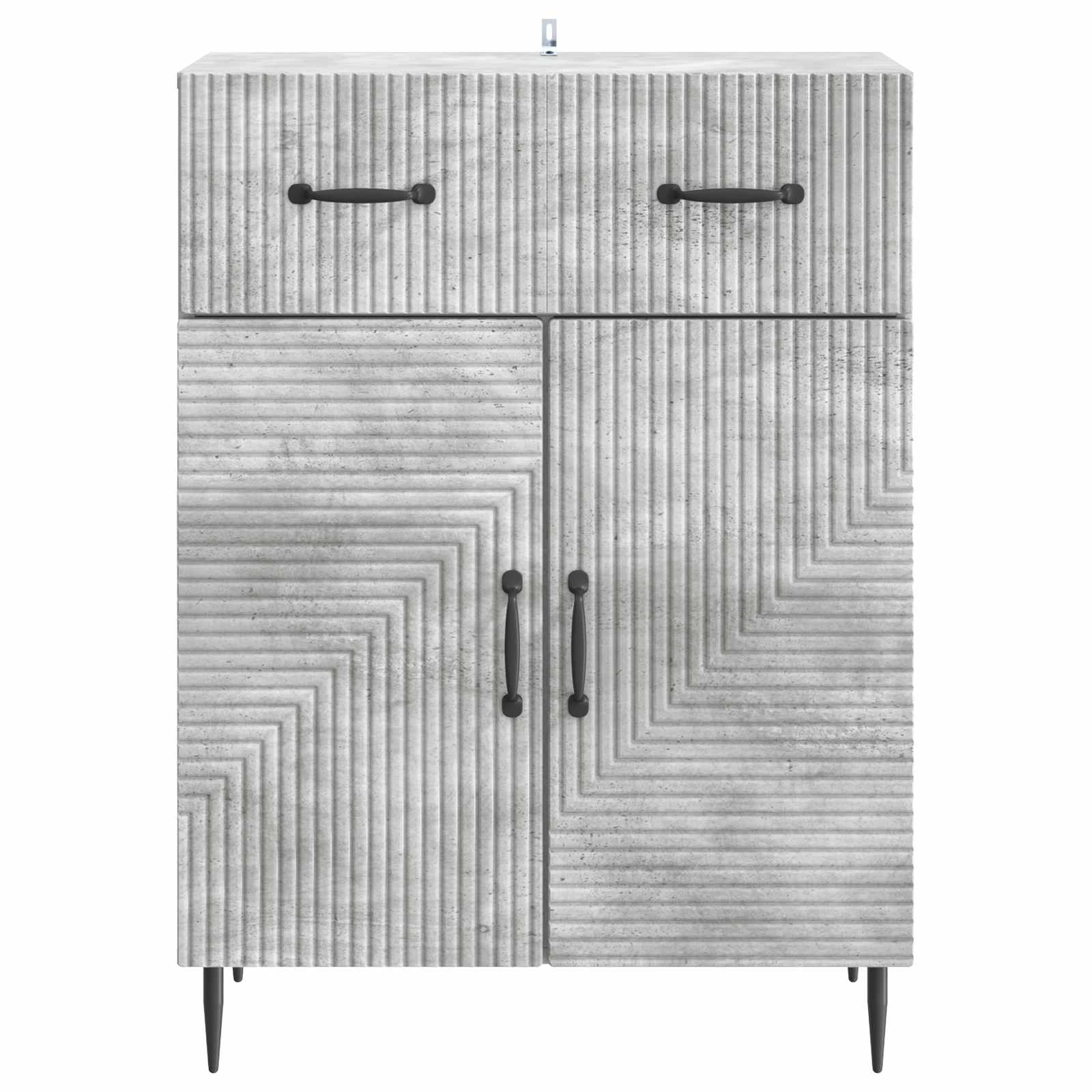 Buffet Gris béton 66 x 34,5 x 89,5 cm Bois d'ingénierie - XIOS