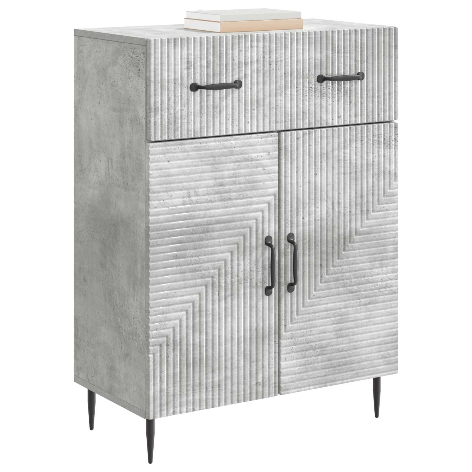 Buffet Gris béton 66 x 34,5 x 89,5 cm Bois d'ingénierie - XIOS