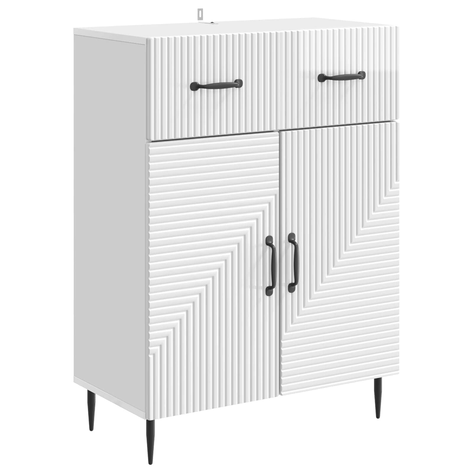 Buffet Blanc brillant 66 x 34,5 x 89,5 cm Bois d'ingénierie - XIOS